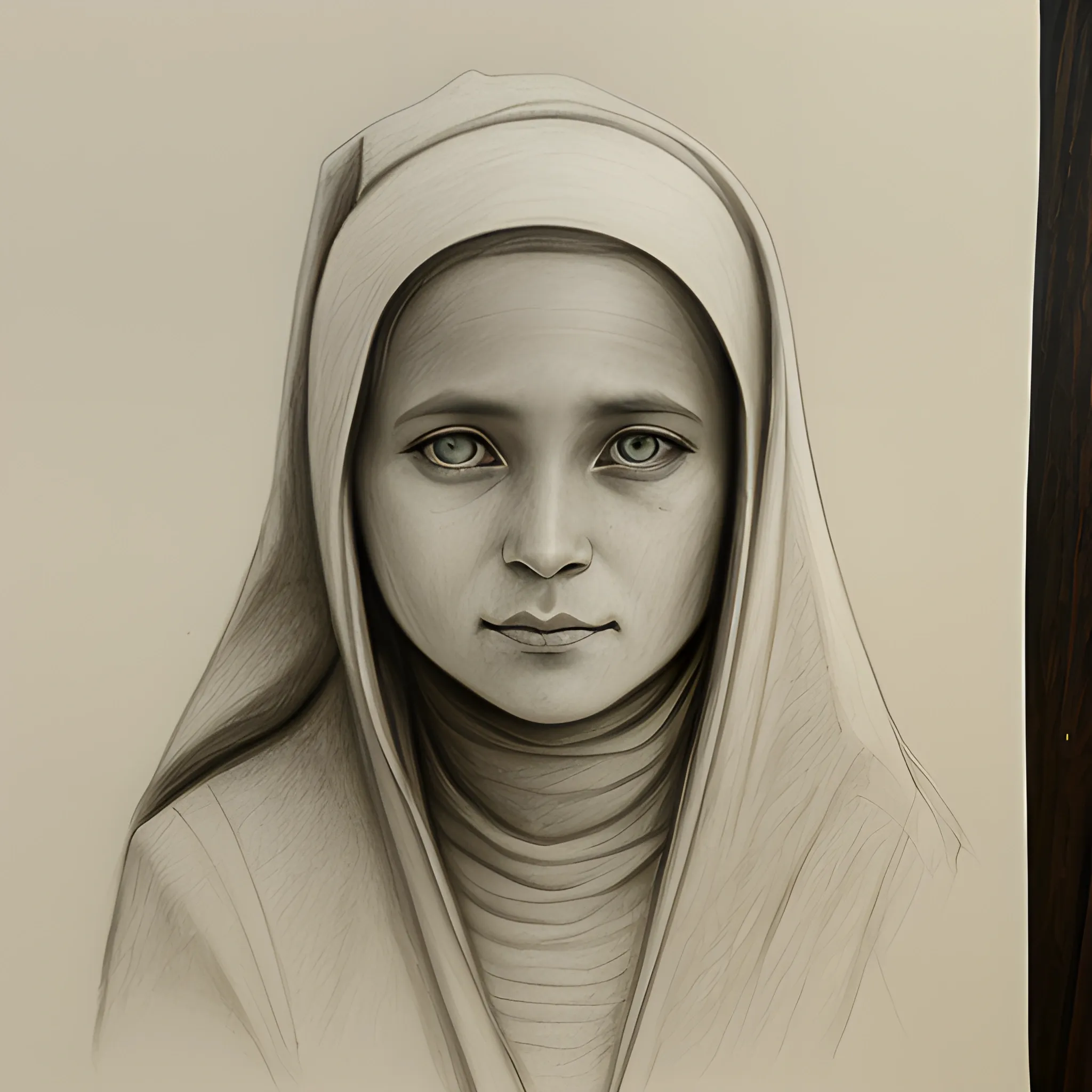 la soeur I, Pencil Sketch - Arthub.ai