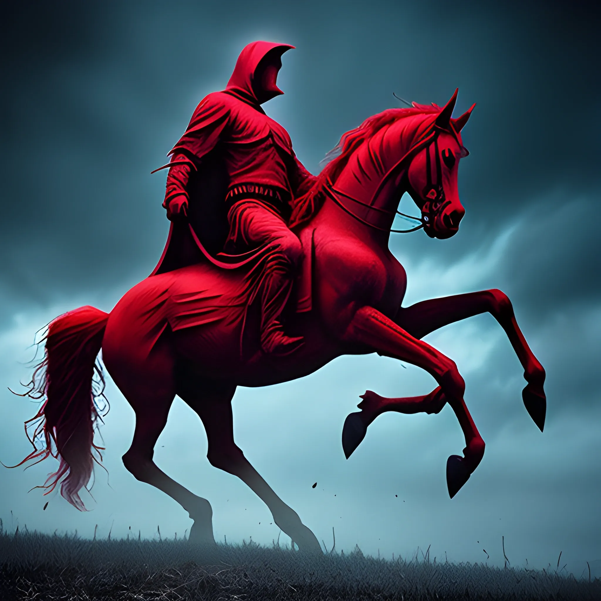 Red Horseman of the apocalypse , Trippy