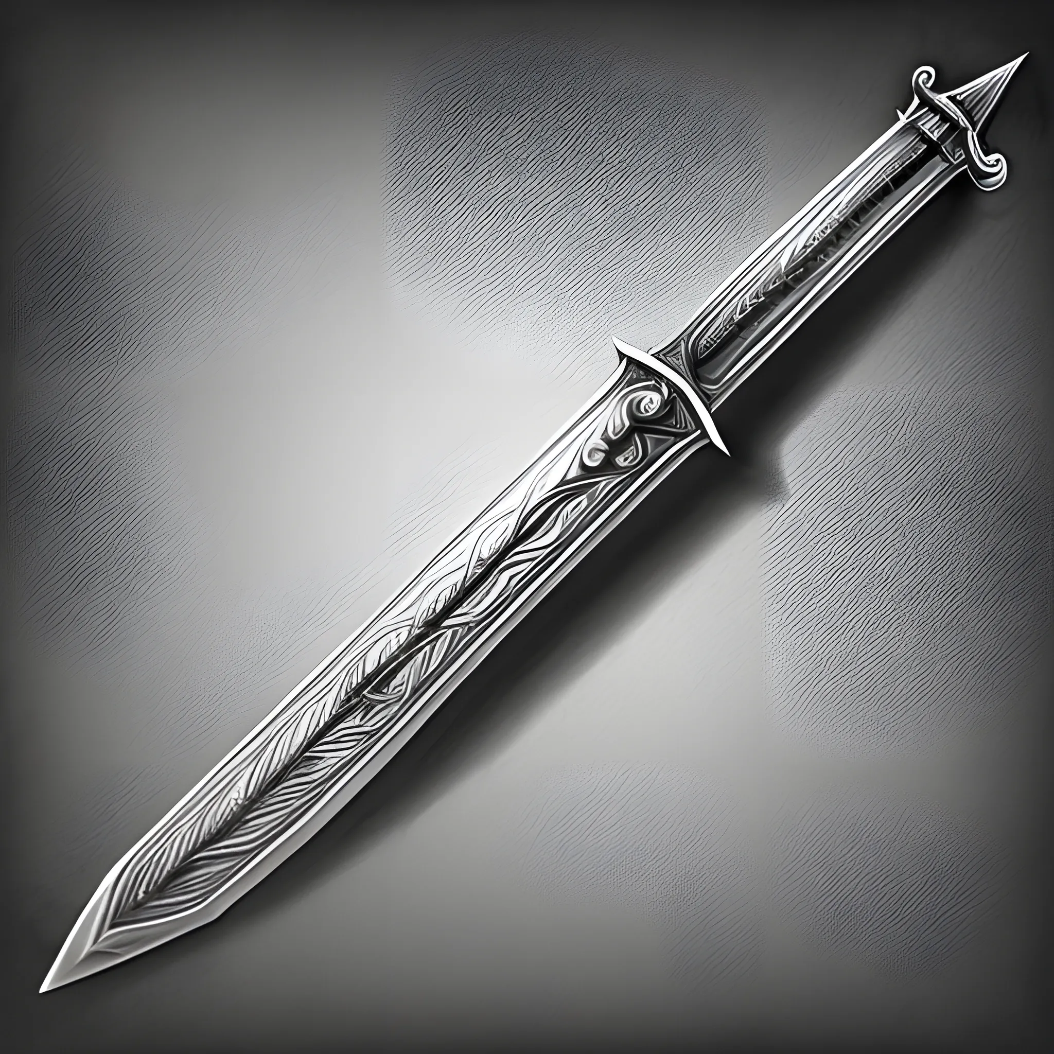 Fantasy sword, Pencil Sketch