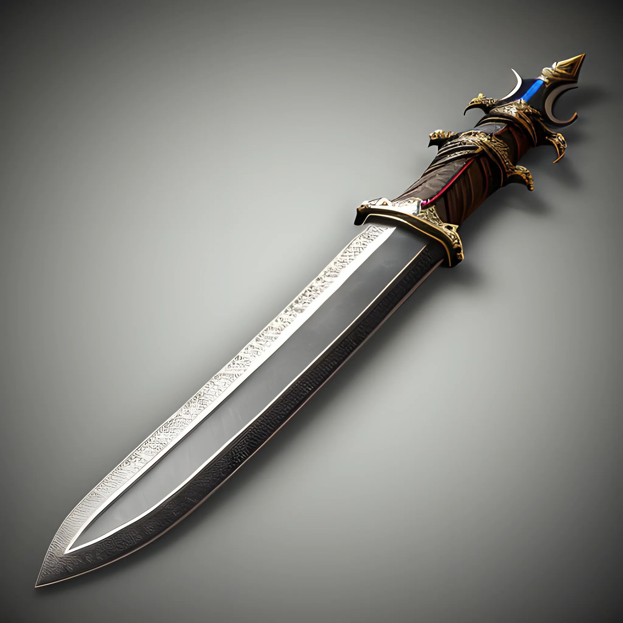 Fantasy long sword, 8k, high resolution, Hugh detail