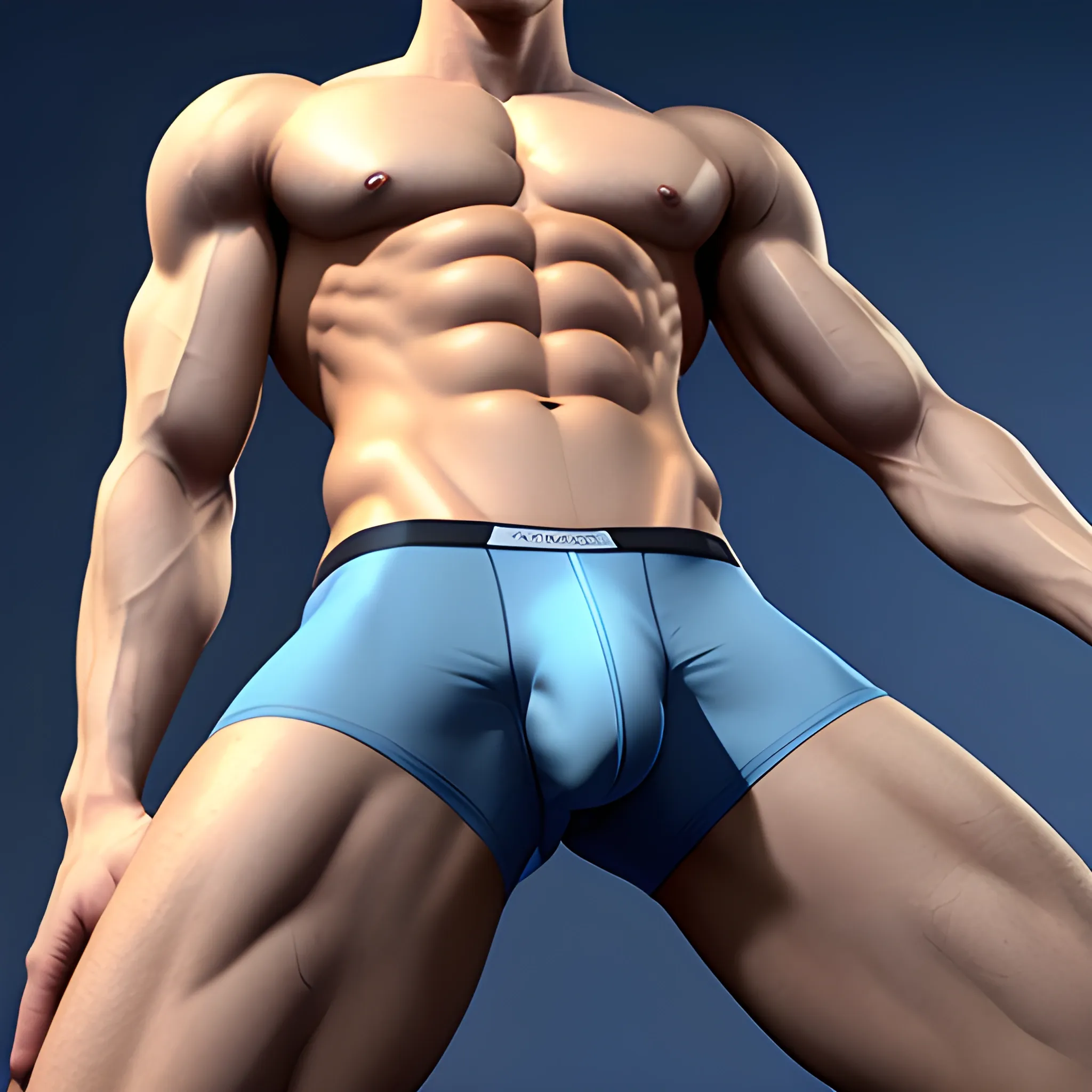 Realistic, huge bulge, underwear, 18 yo, tall , very skinny, boy, blonde, buzzcut, blue eyes, 3D