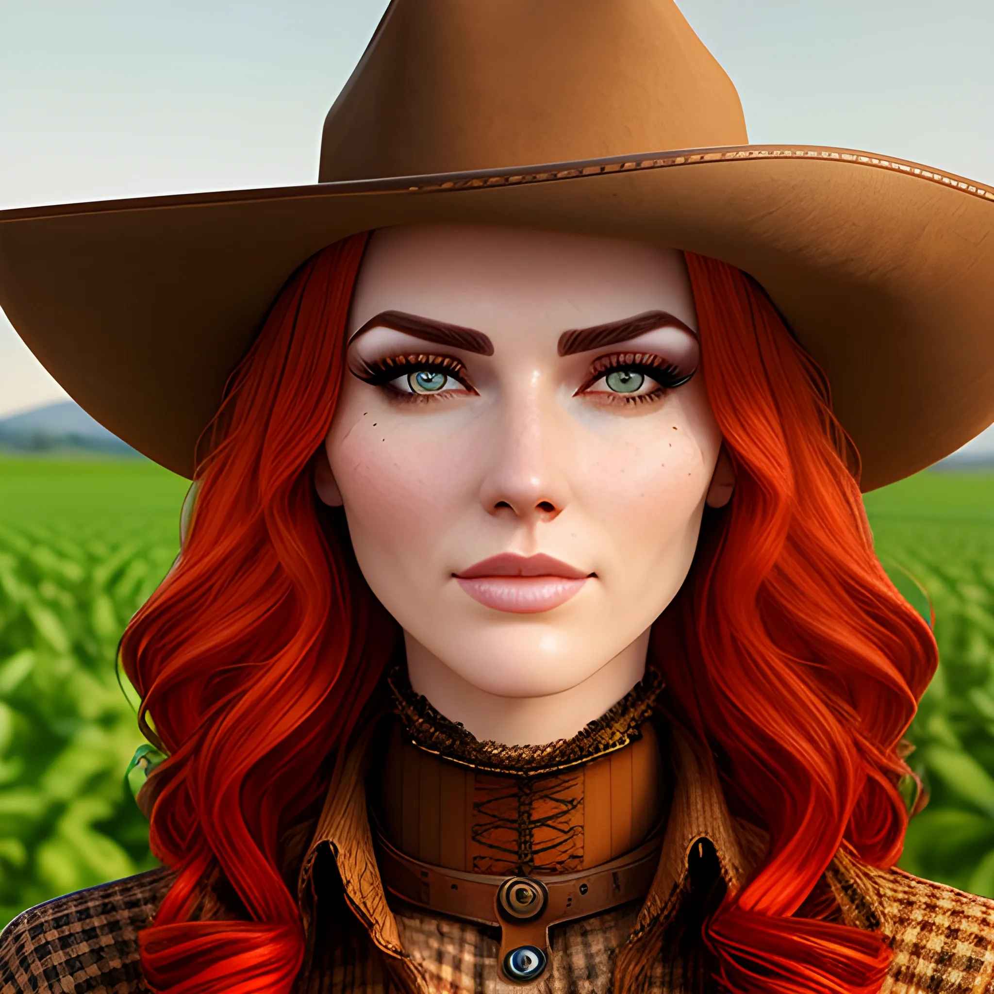 Beautiful Farm Girl Western Style Realistic Photographydetail Arthubai 8965