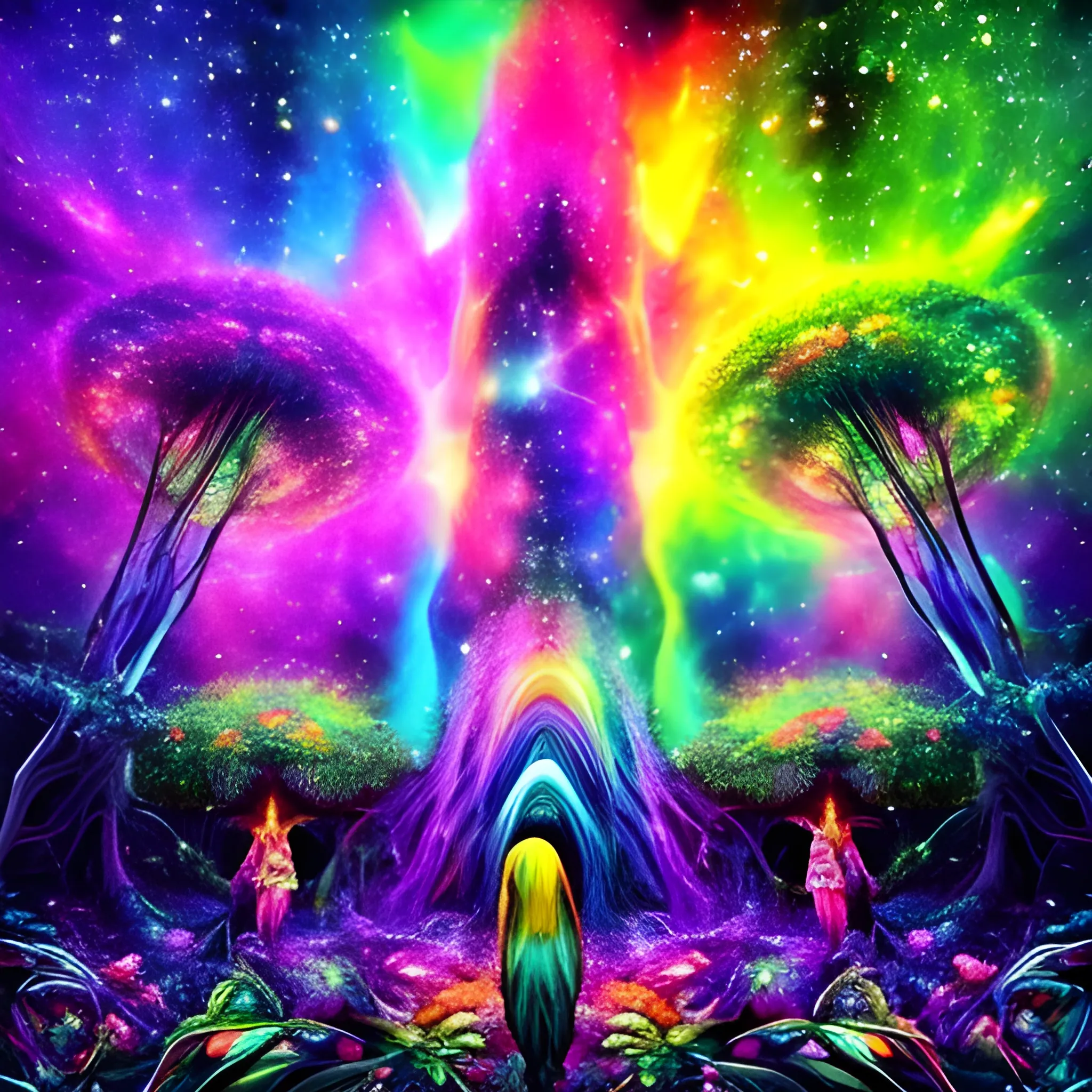Trippy, eden, people
, colorful, universe
