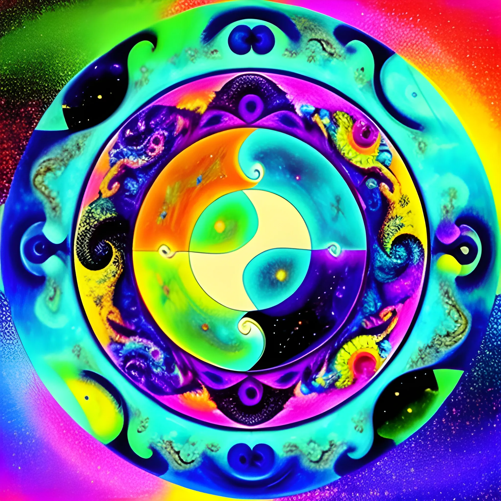 Trippy, eden, yin, yang
, colorful, universe
