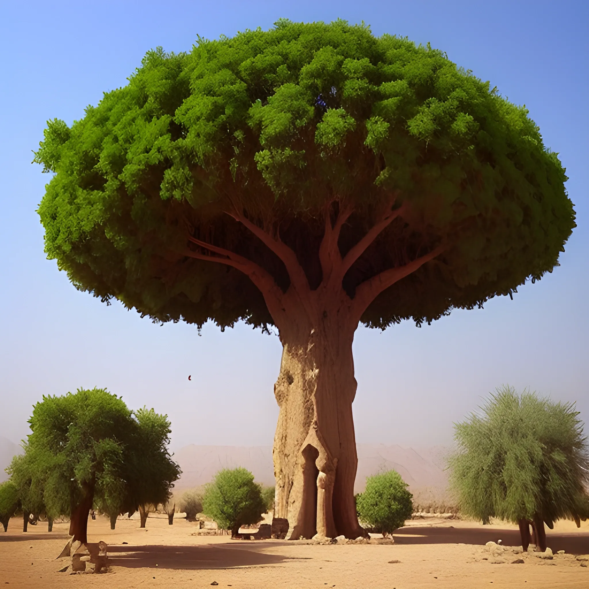 Abarkuh is a city  in iran. The oldest  tree is in Abarkuh. 
This tree have 8000 years old. It is a cedar tree. Please draw the Abarkuh City.