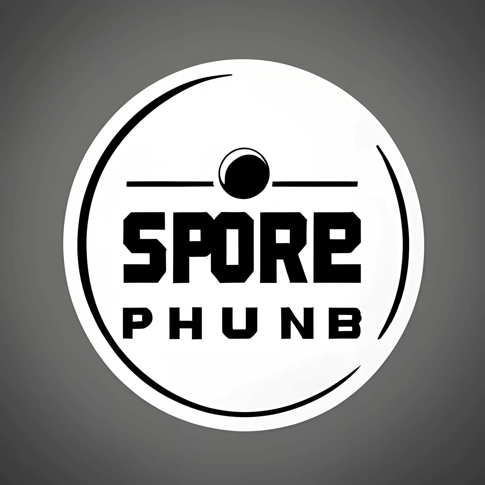 Make a vector logo for a sports printing shop. Name of the shop is Planet printing hub.