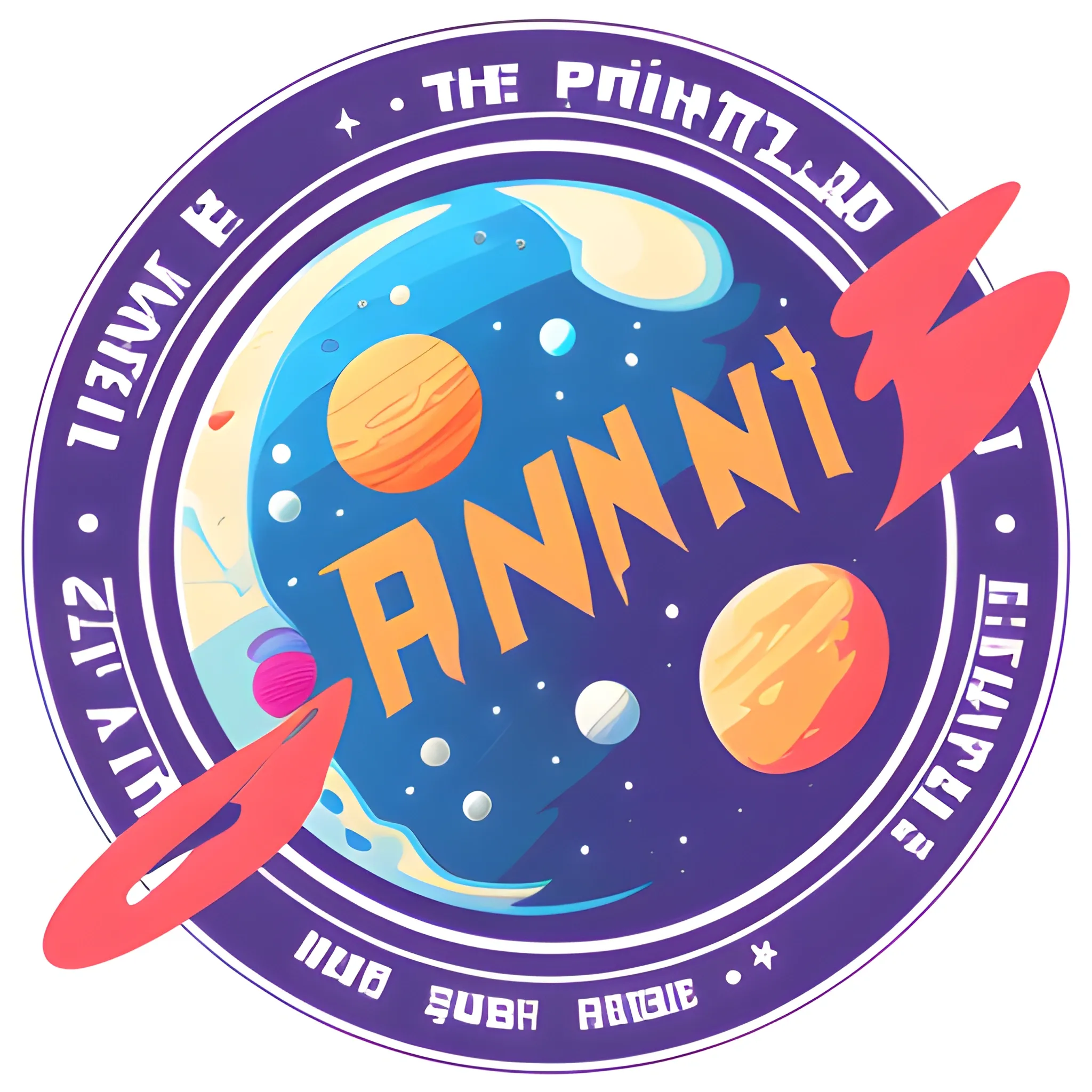 Make a vector logo for a printing shop. Name of the shop is Planet printing hub.