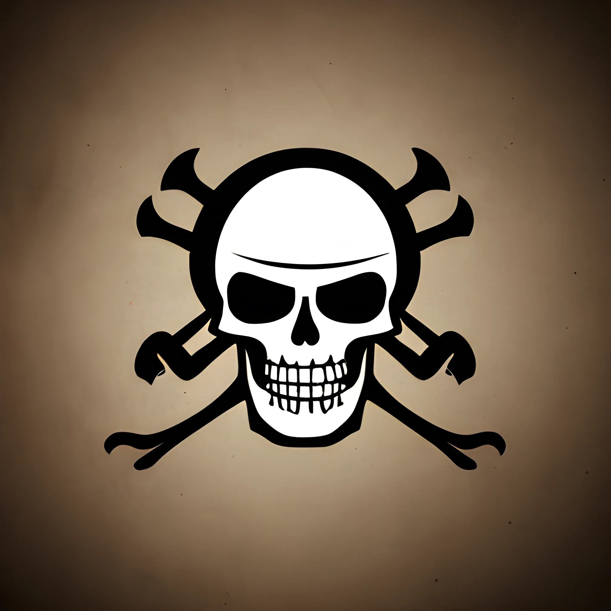 Pirate logo with bunch of arms