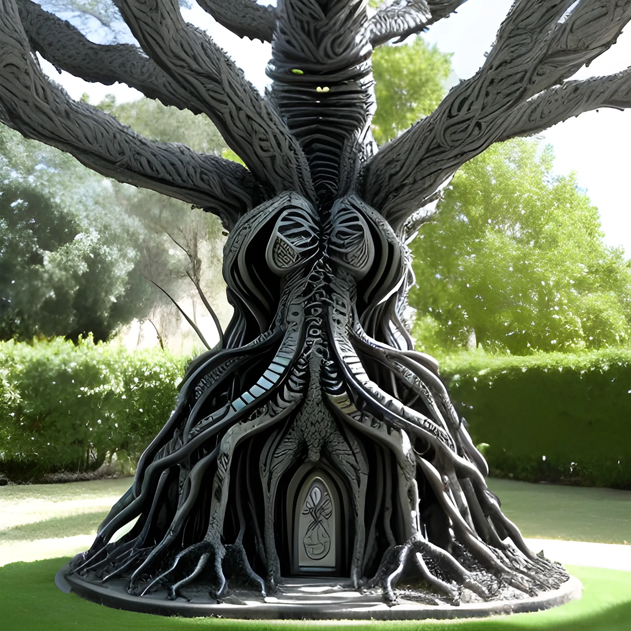 crear un arbol estilo giger
