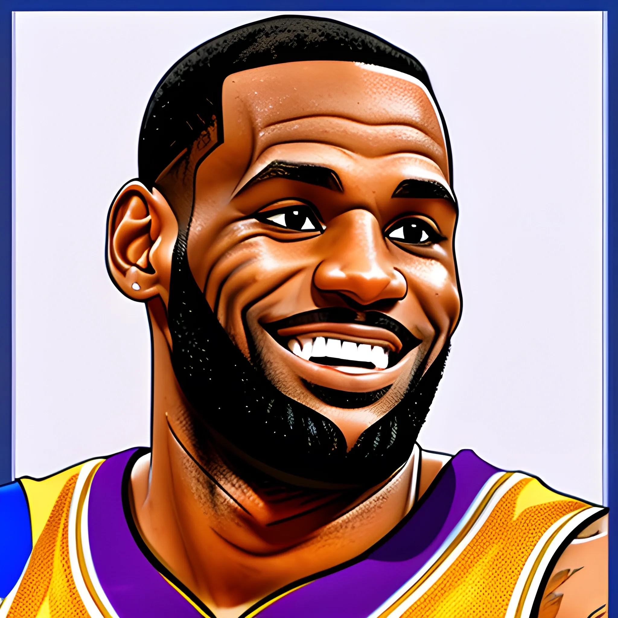 Lebron James Cartoon Clipart Bold Graphics For Fans And Merch Lebron James Cartoon Clipart Bold Graphics For Fans And Merch