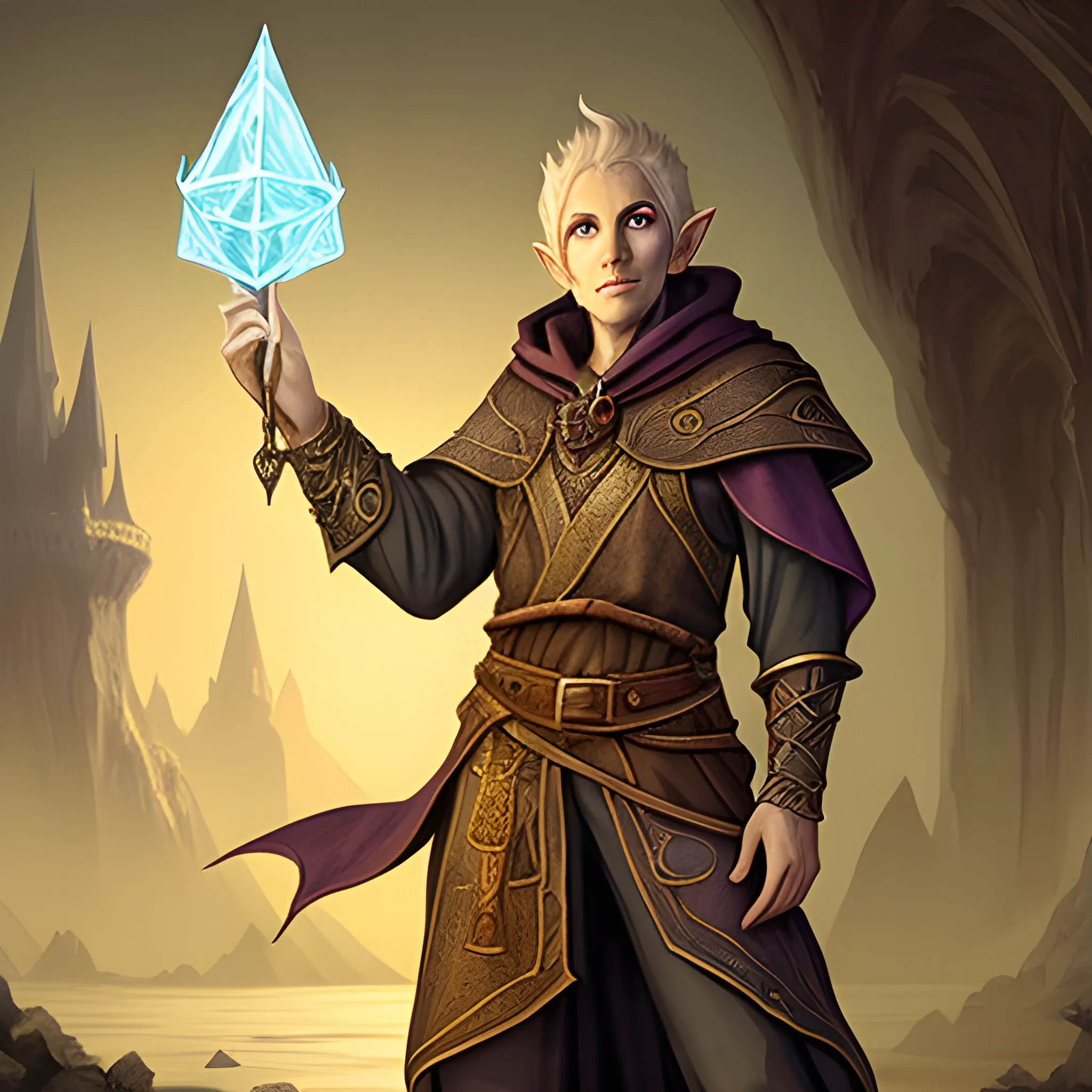 Create an Dungeons and Dragons Wizard with the race Eladrin