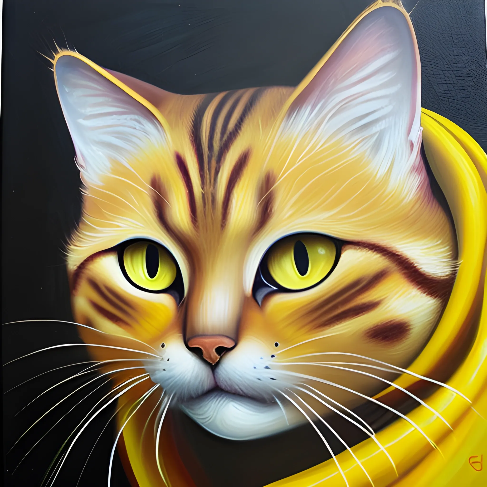 GATO AMARILLO
, Oil Painting