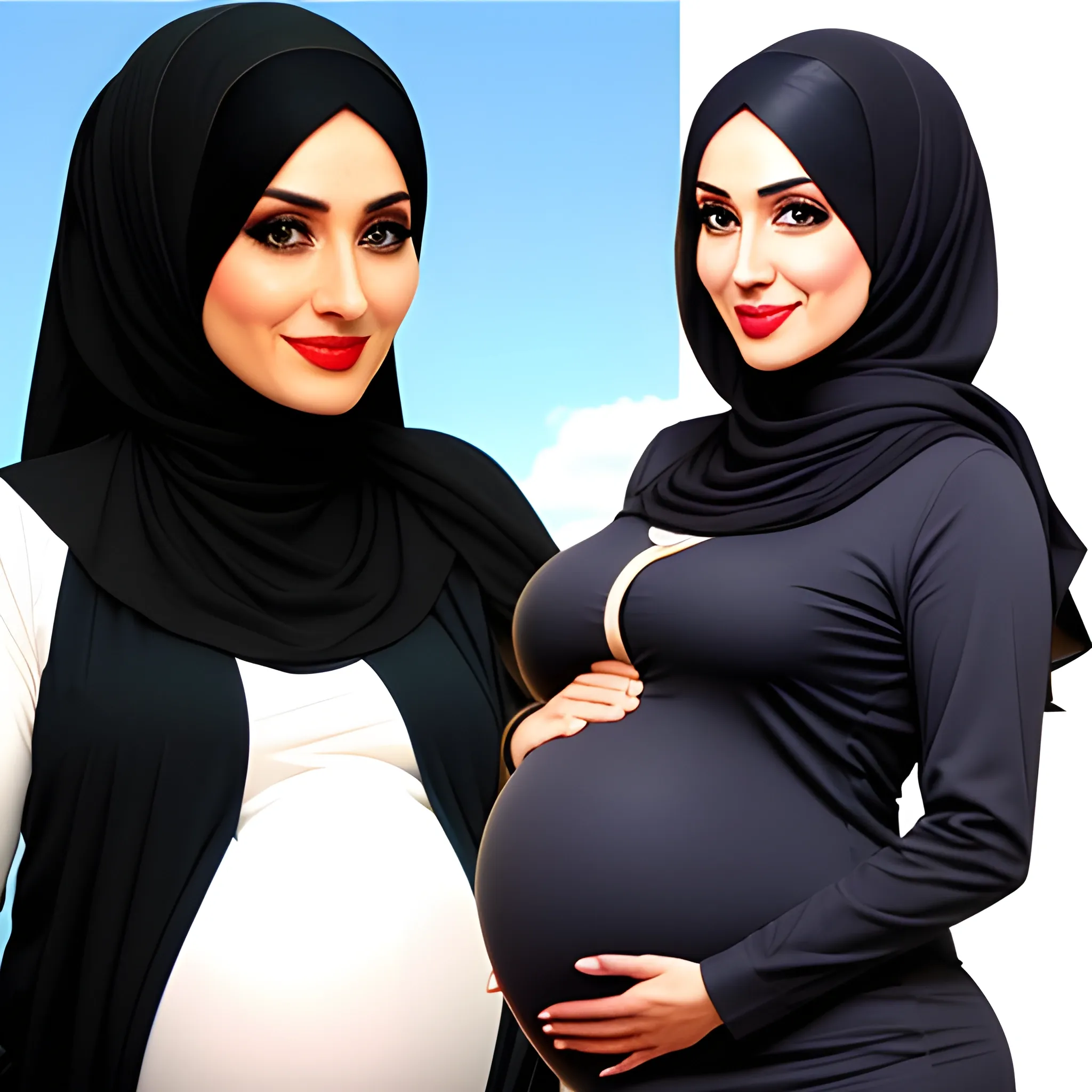 pregnant hijabi wear school uniforms