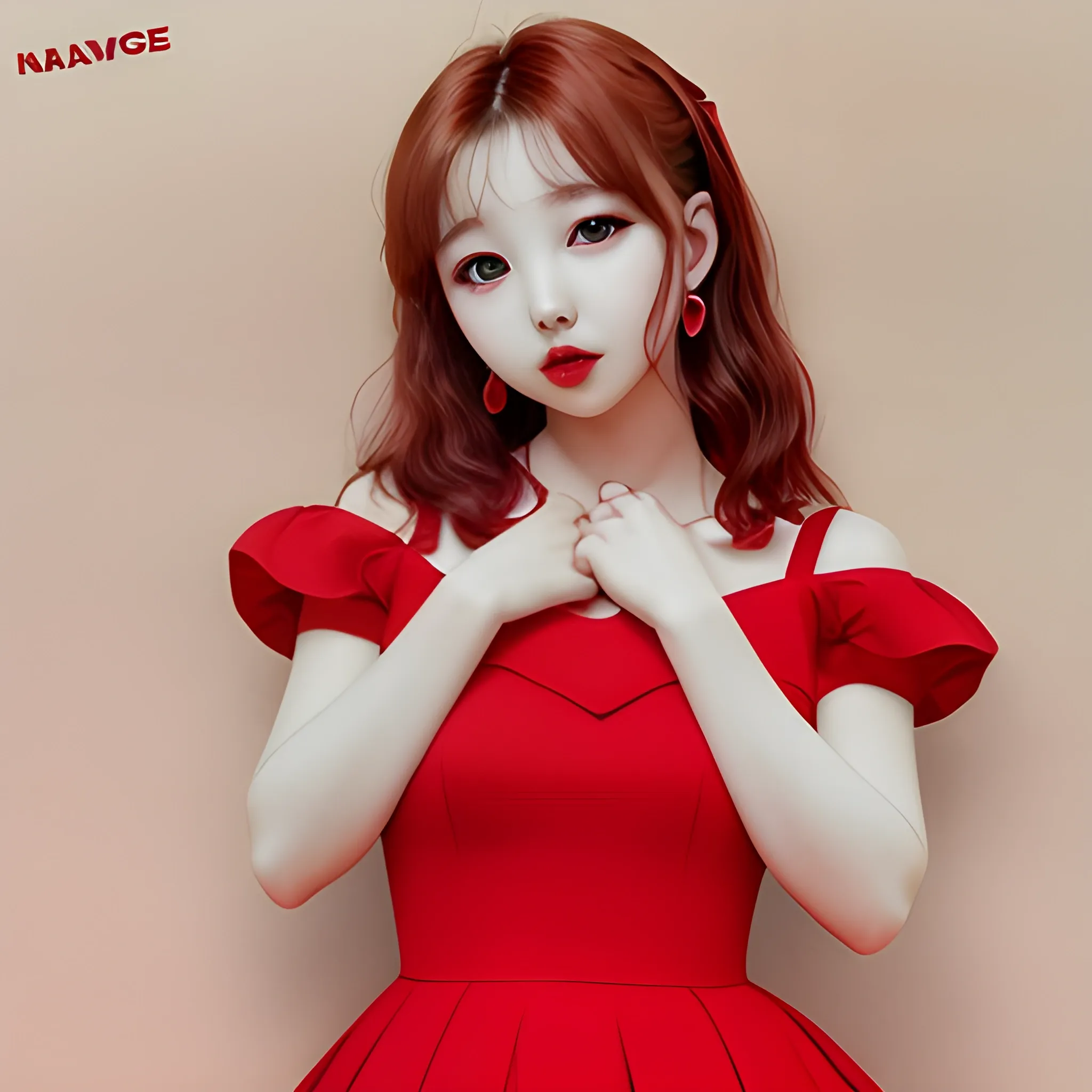 Nayeon twice red dress 4k real photocard