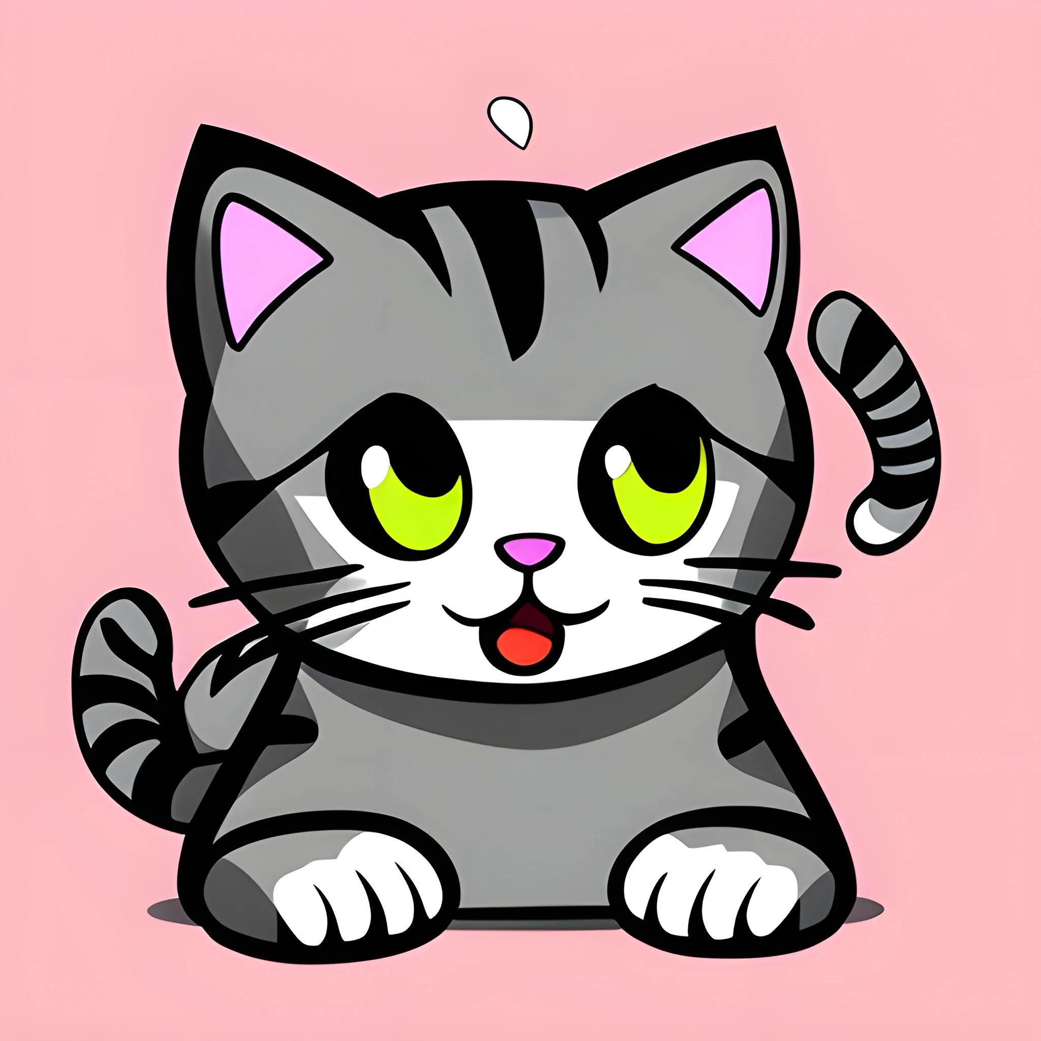 meowing kitty, Cartoon