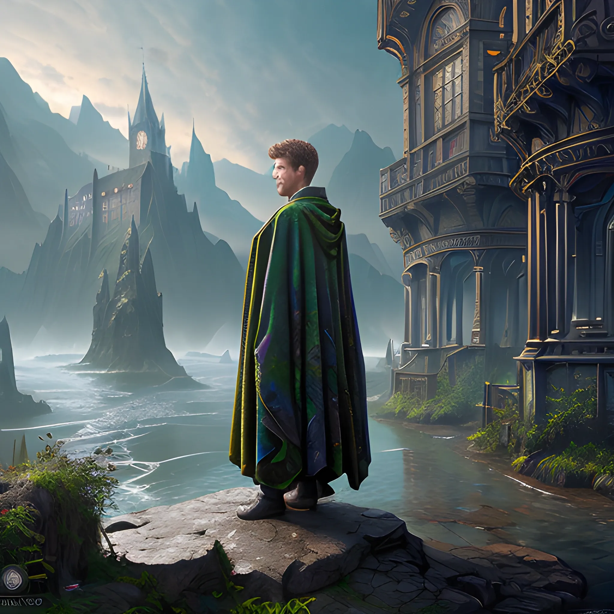 invisibility cloak, cloak, 8k, high resolution, high quality, photorealistic, hyperrealistic, detailed, detailed matte painting, deep color, fantastical, intricate detail, splash screen, complementary colors, fantasy concept art, 8k resolution trending on Artstation Unreal Engine