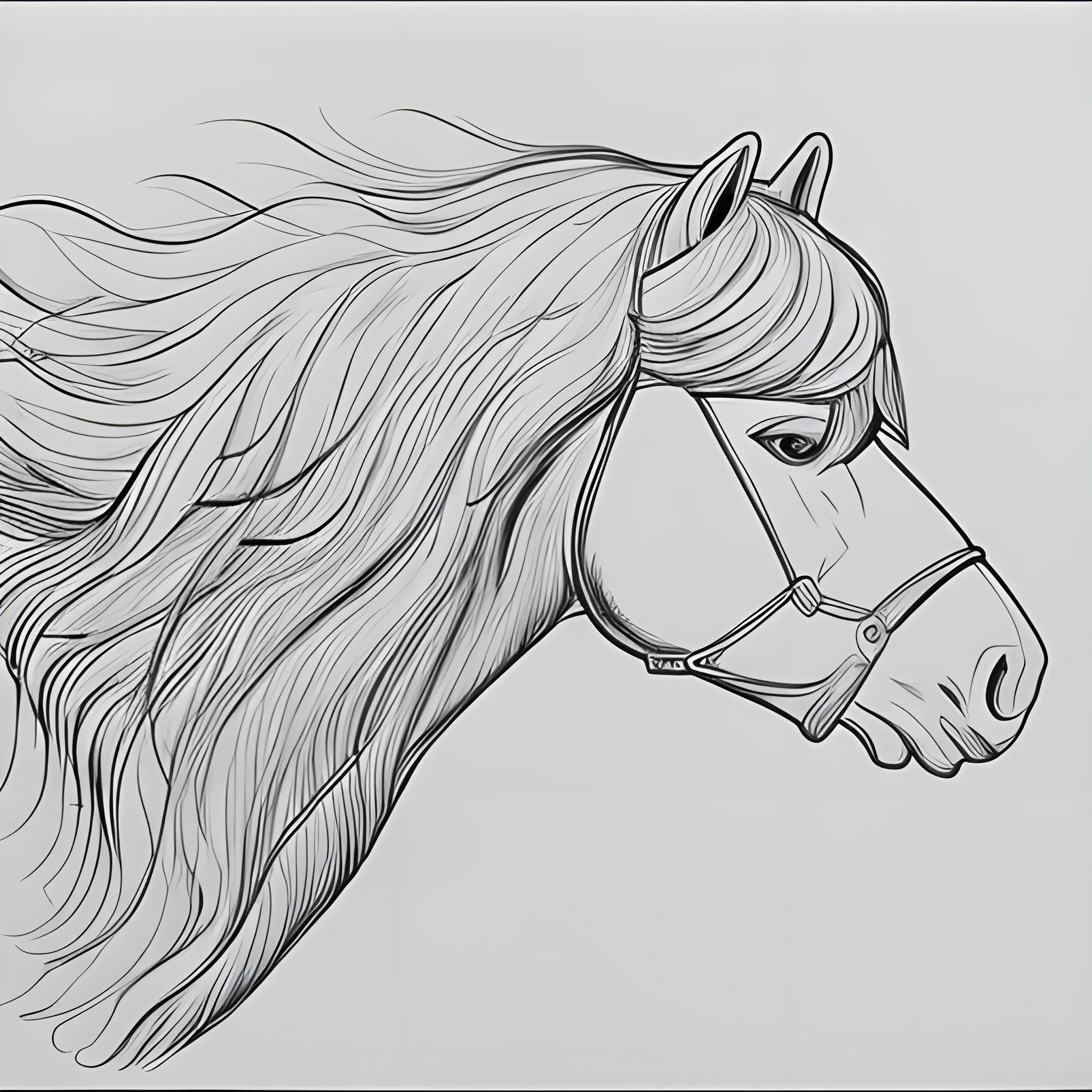 Amazon.com : Stencil Horse Outline Drawing, Plastic Reusable : Arts, Crafts  & Sewing