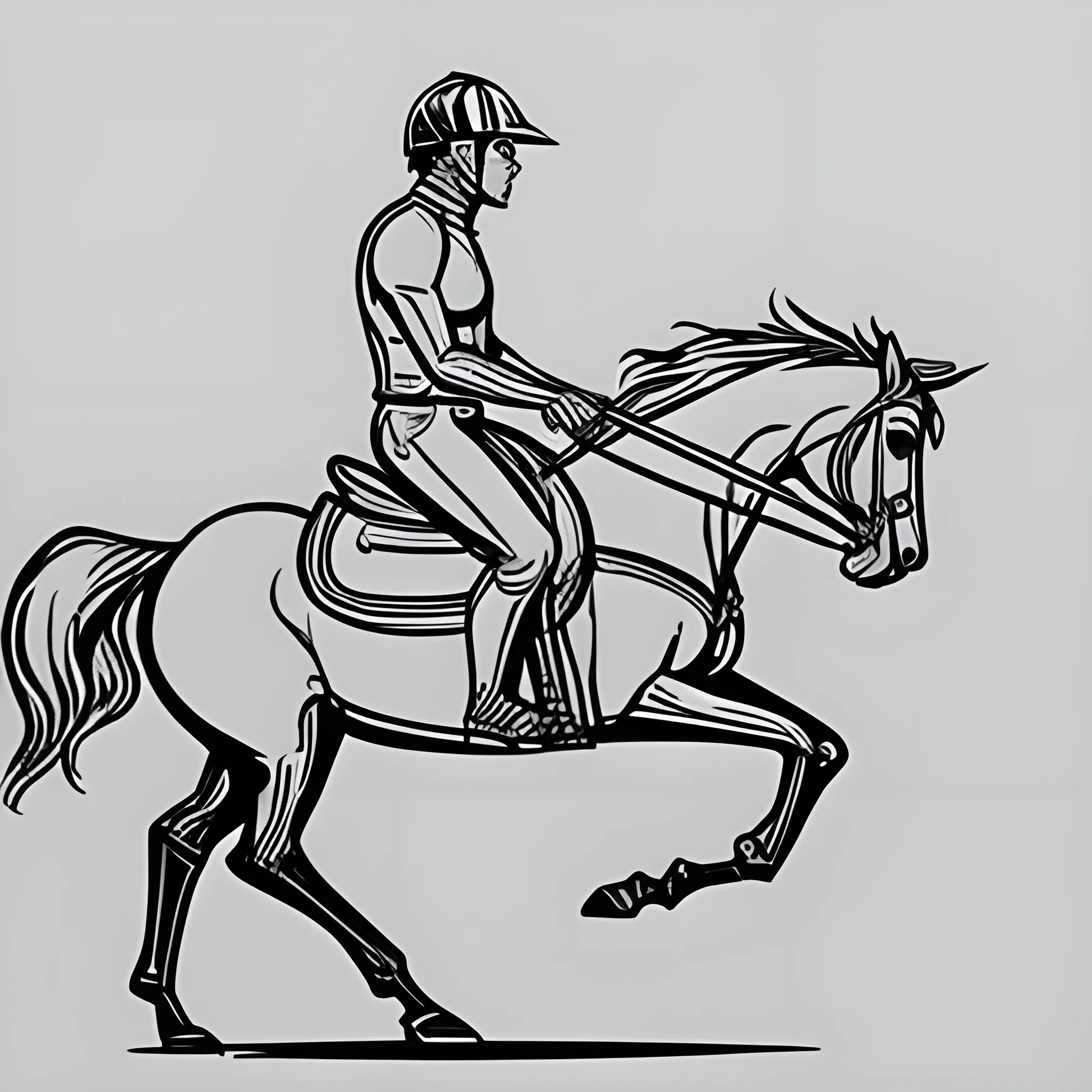 Horse Line Drawing Vector Art, Icons, and Graphics for Free Download