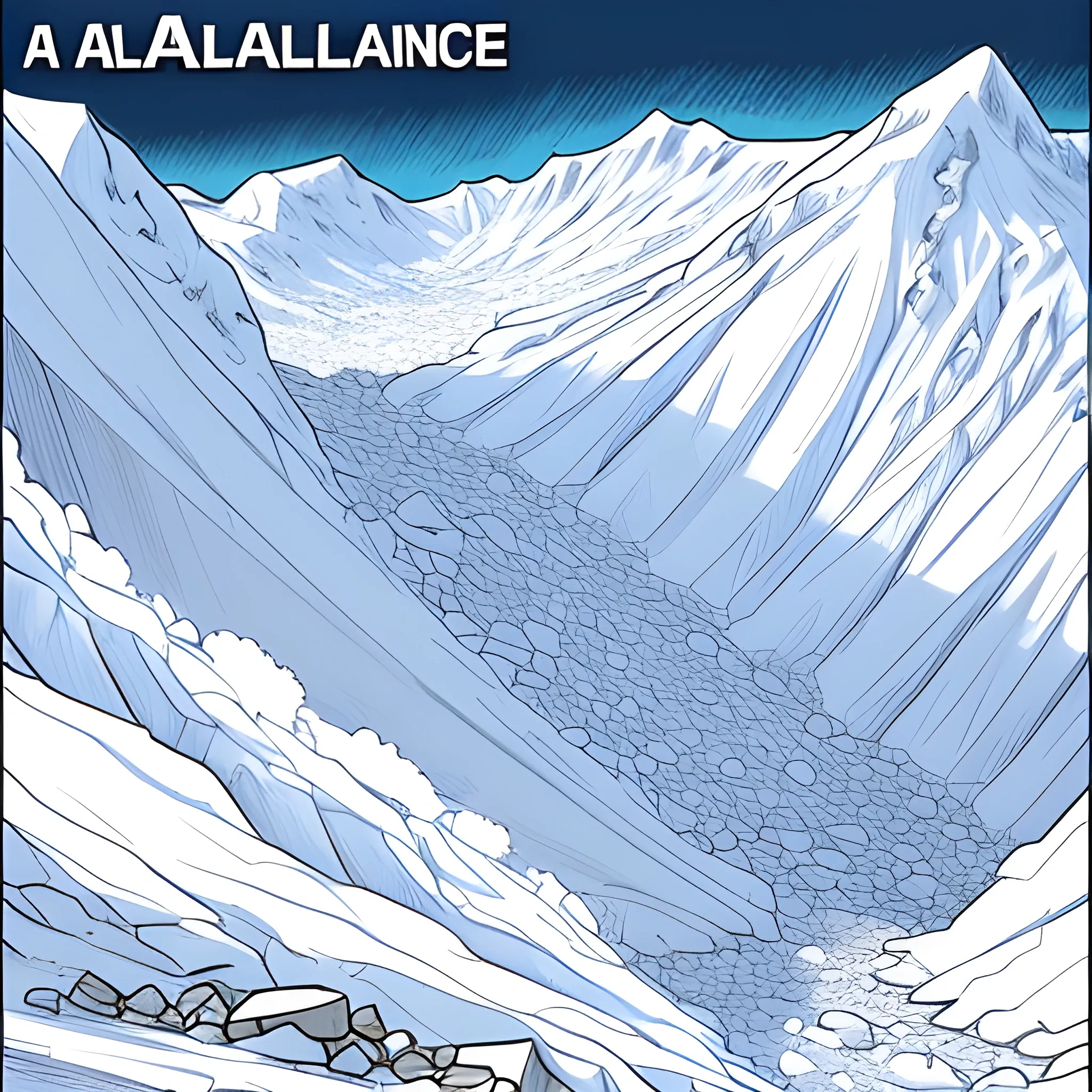 a avalanche
, Cartoon