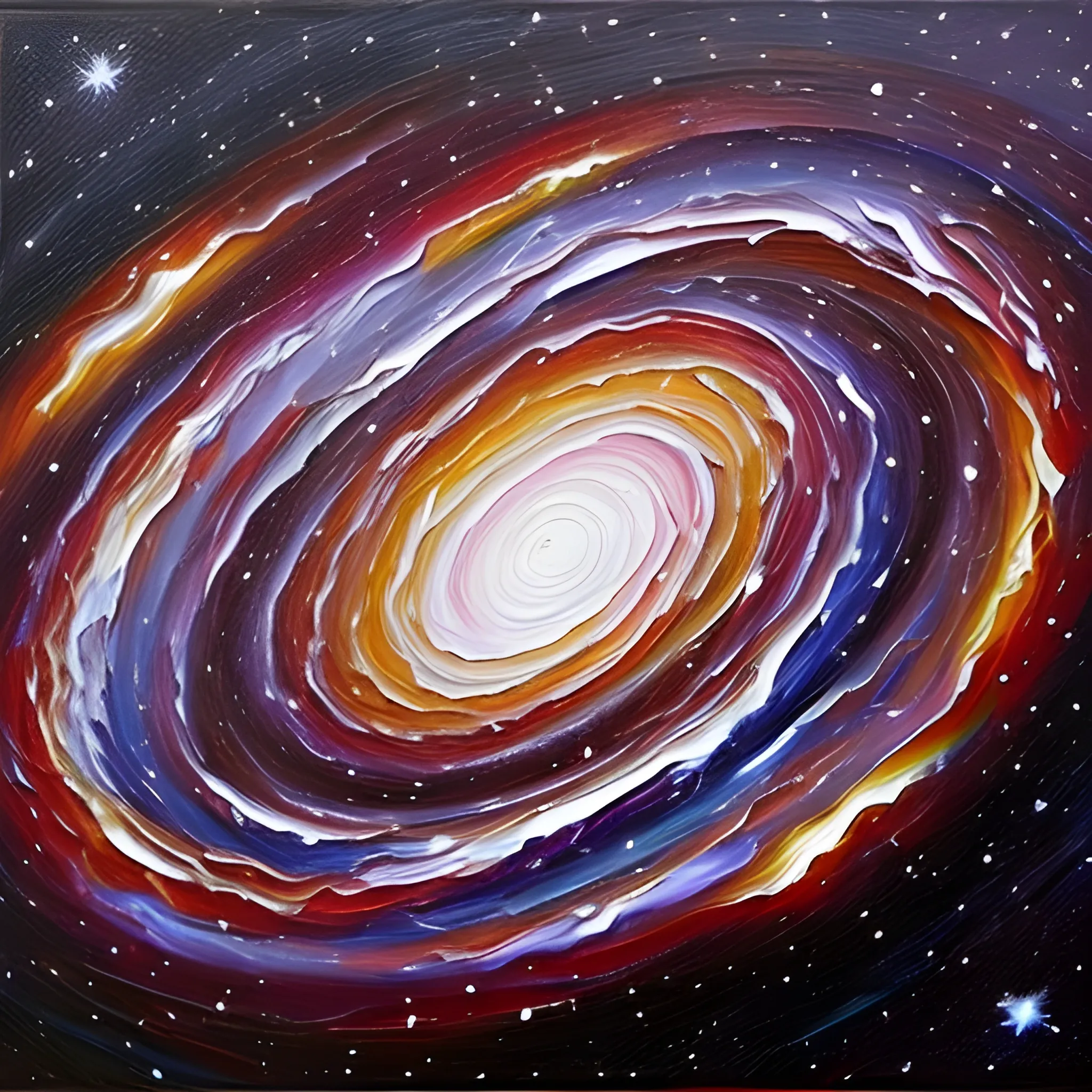 largest galaxy in the universe, Oil Painting - Arthub.ai