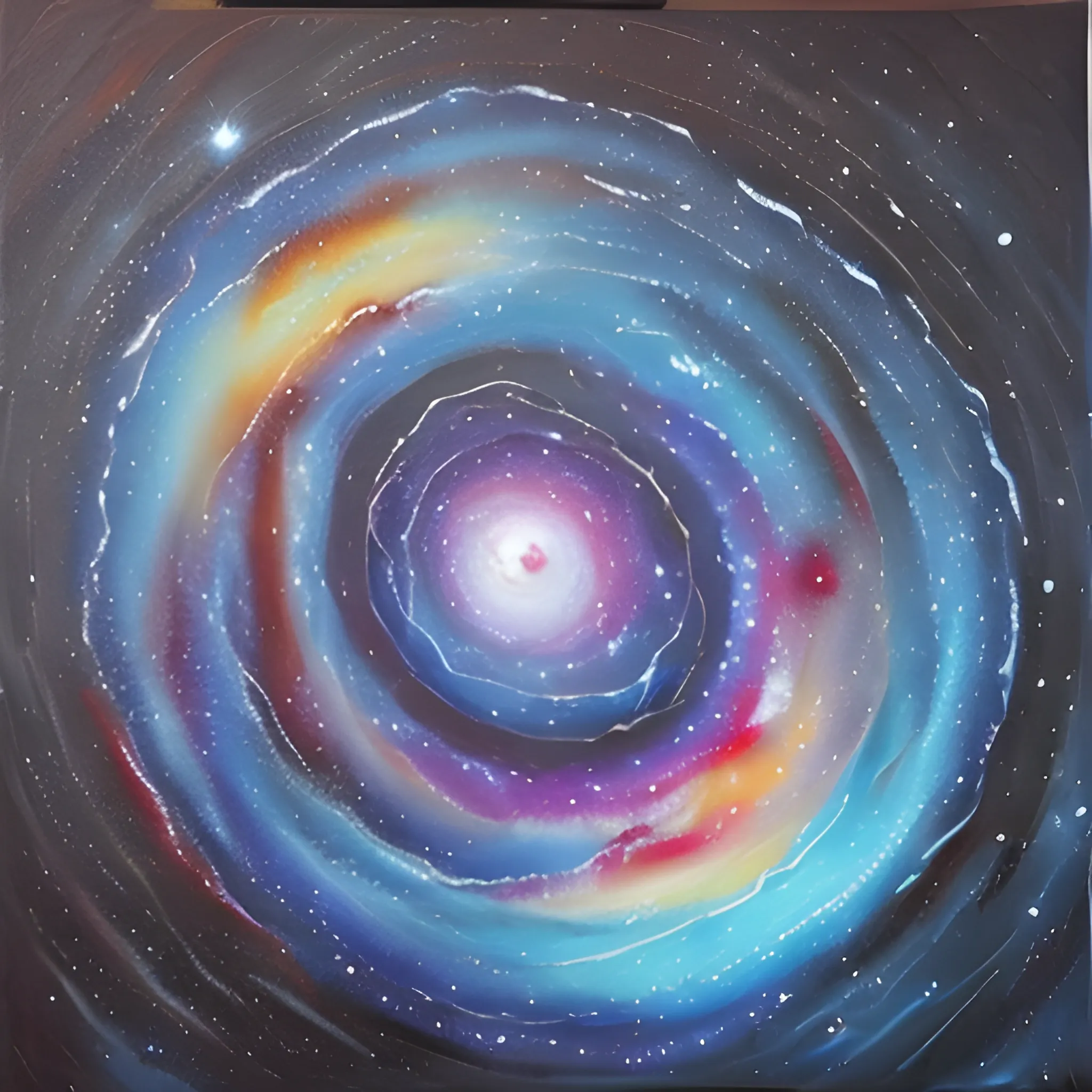 largest galaxy in the universe, Oil Painting, Water Color