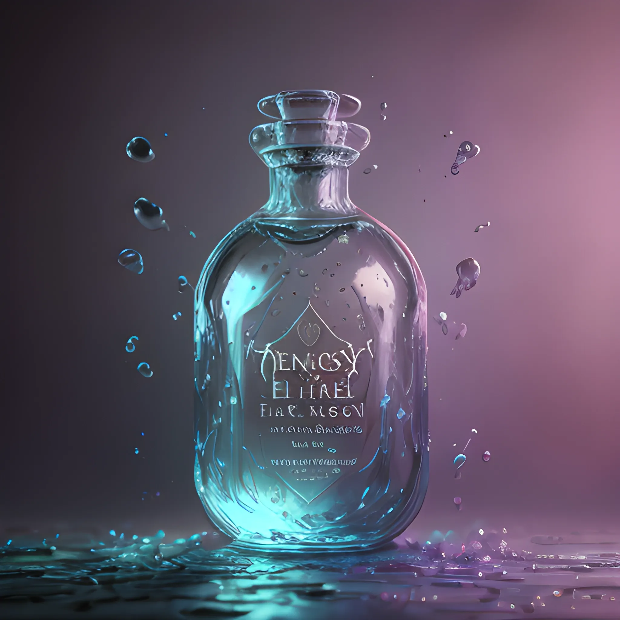 elixir, potion, bottle, fantasy, magic, sparks, 8k, high resolution, high quality, photorealistic, hyperrealistic, detailed, detailed matte painting, deep color, fantastical, intricate detail, splash screen, complementary colors, fantasy concept art, 8k resolution trending on Artstation Unreal Engine