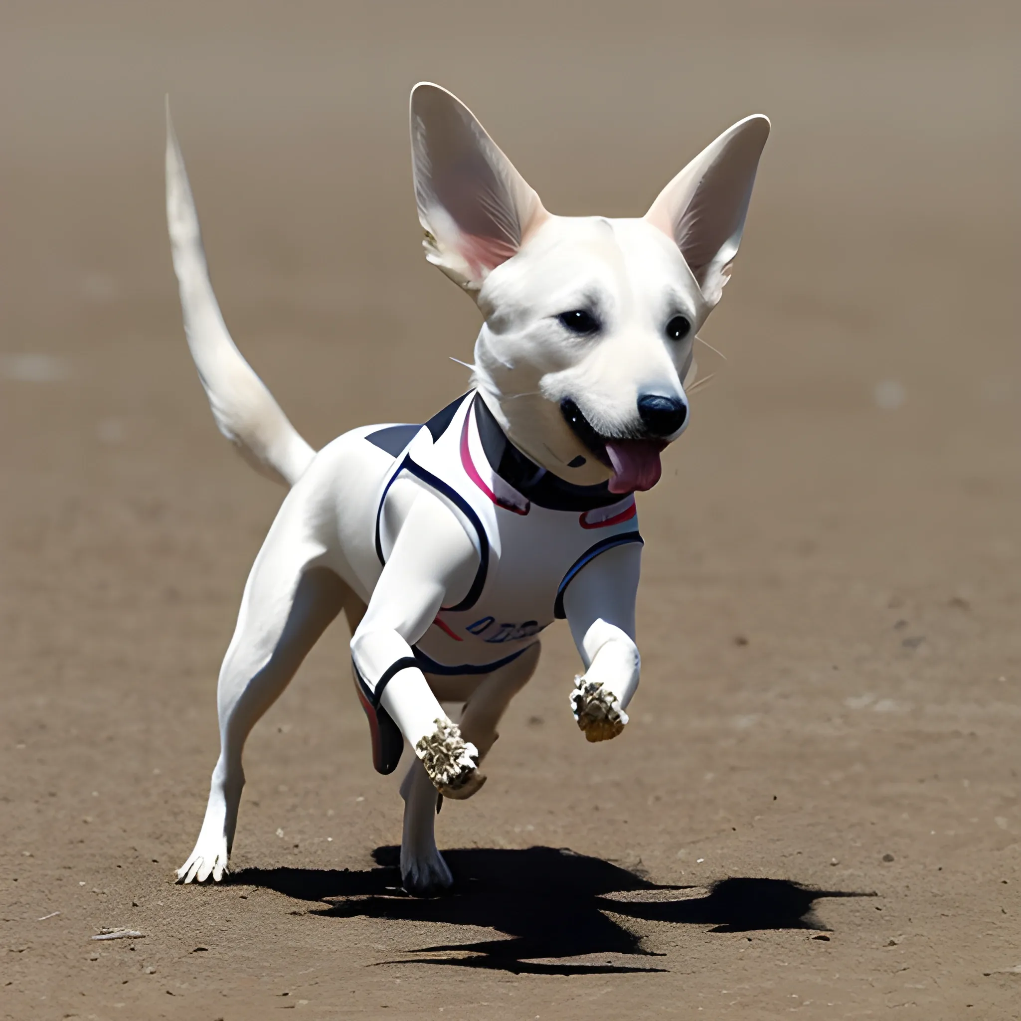 perro pincher blanco