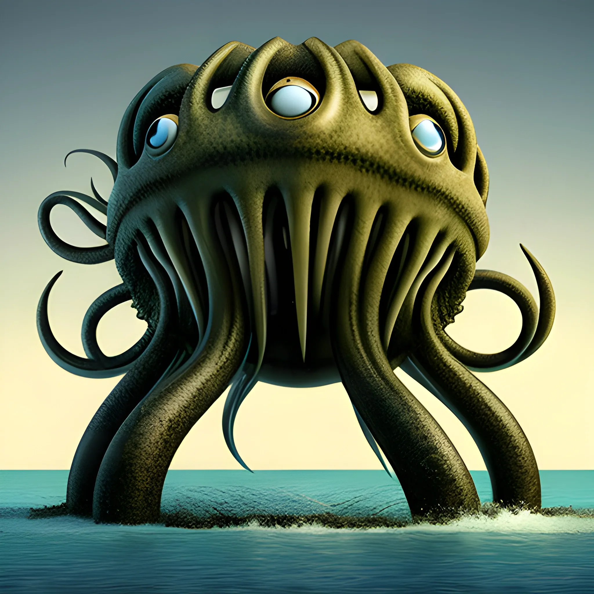 morski potwor kraken
, 3D