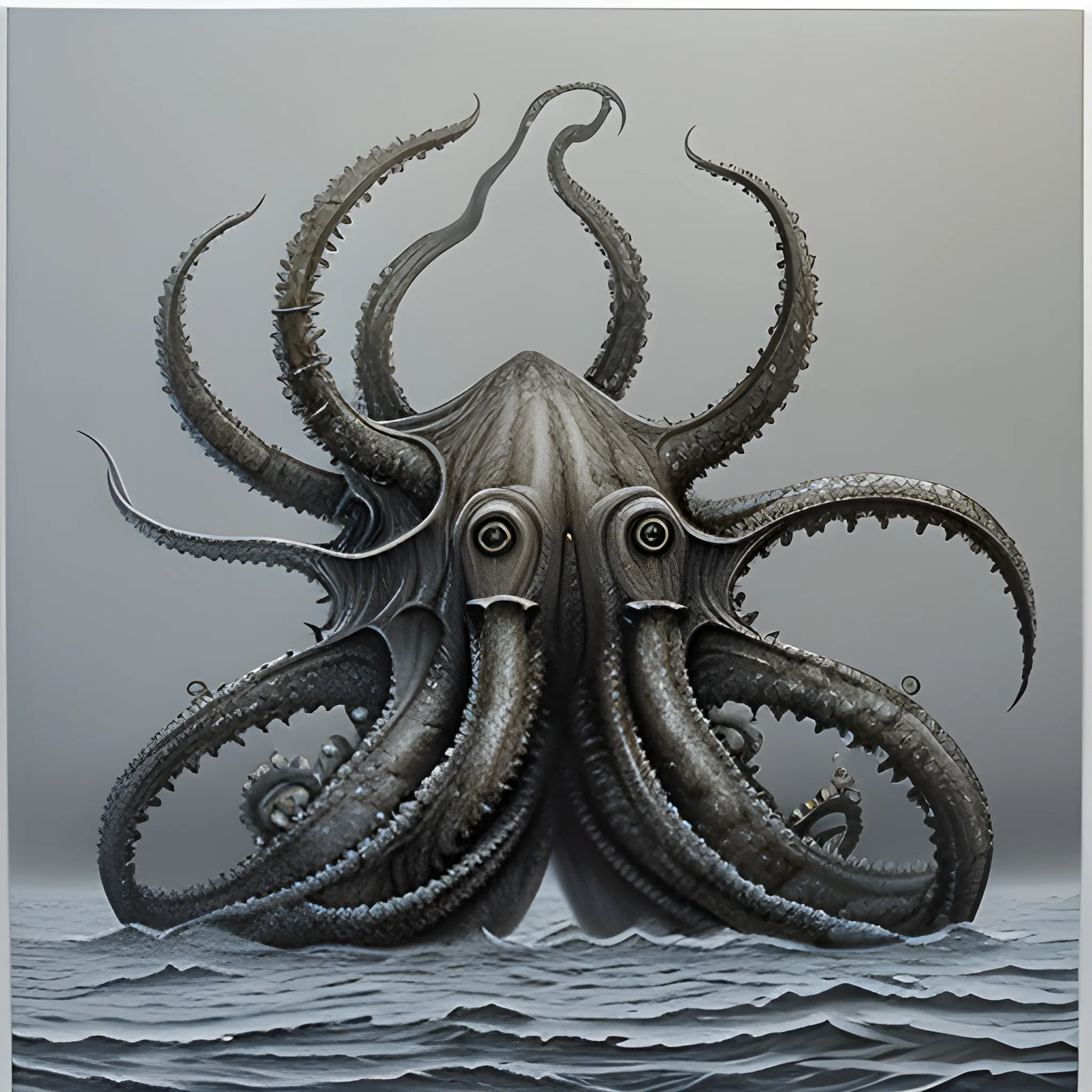 morski potwor kraken
, 3D, Pencil Sketch, Oil Painting