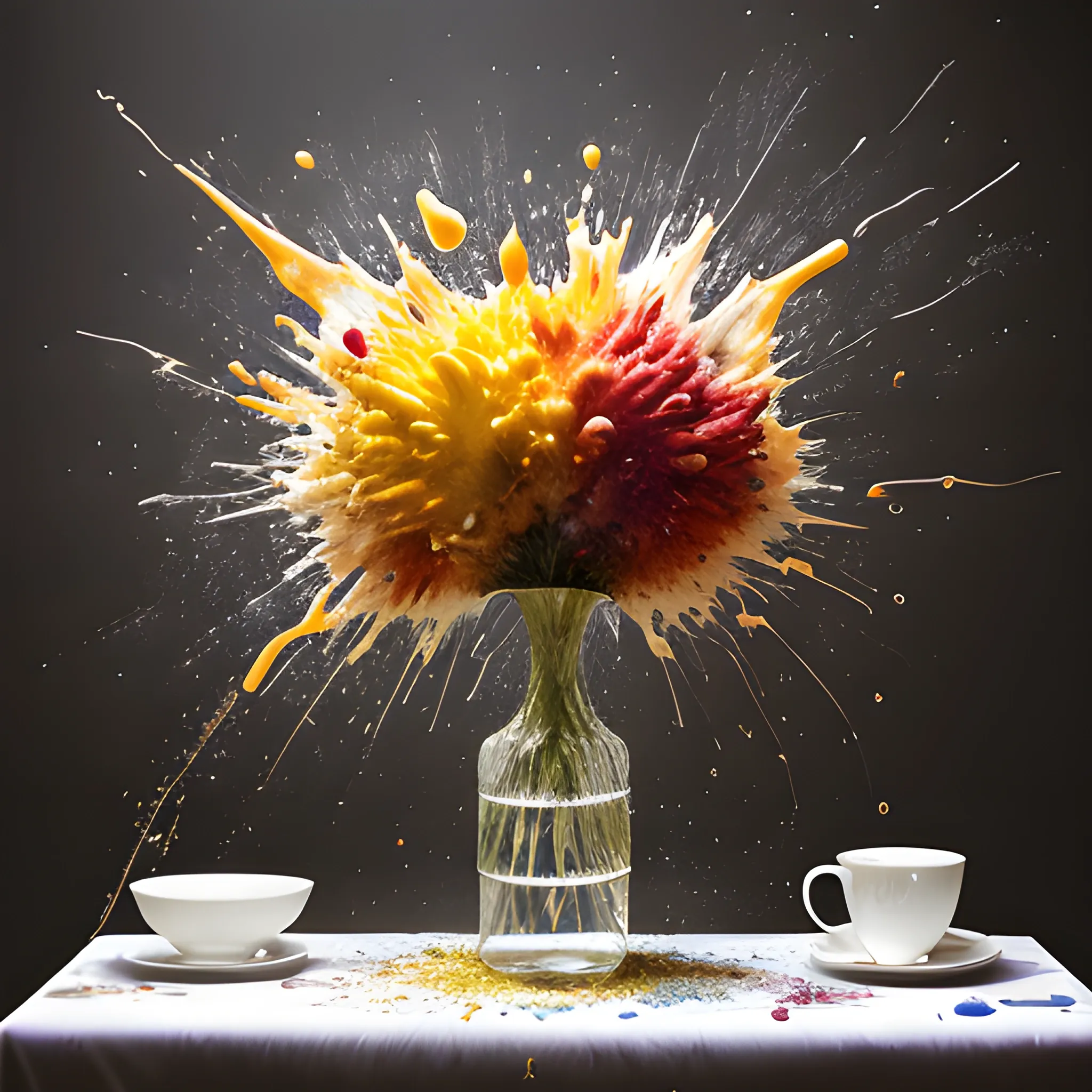 still life burst, photograph