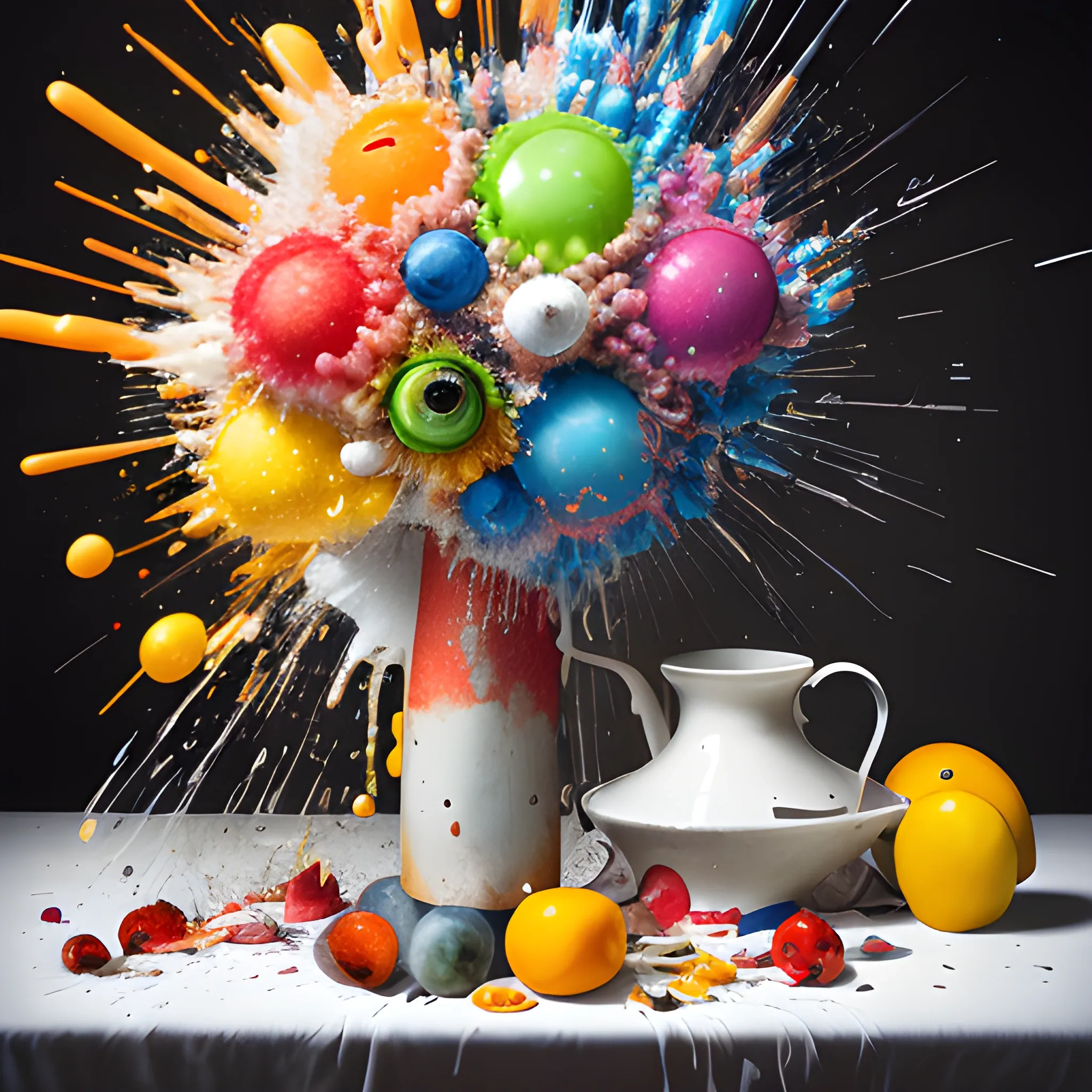 still life burst, photograph