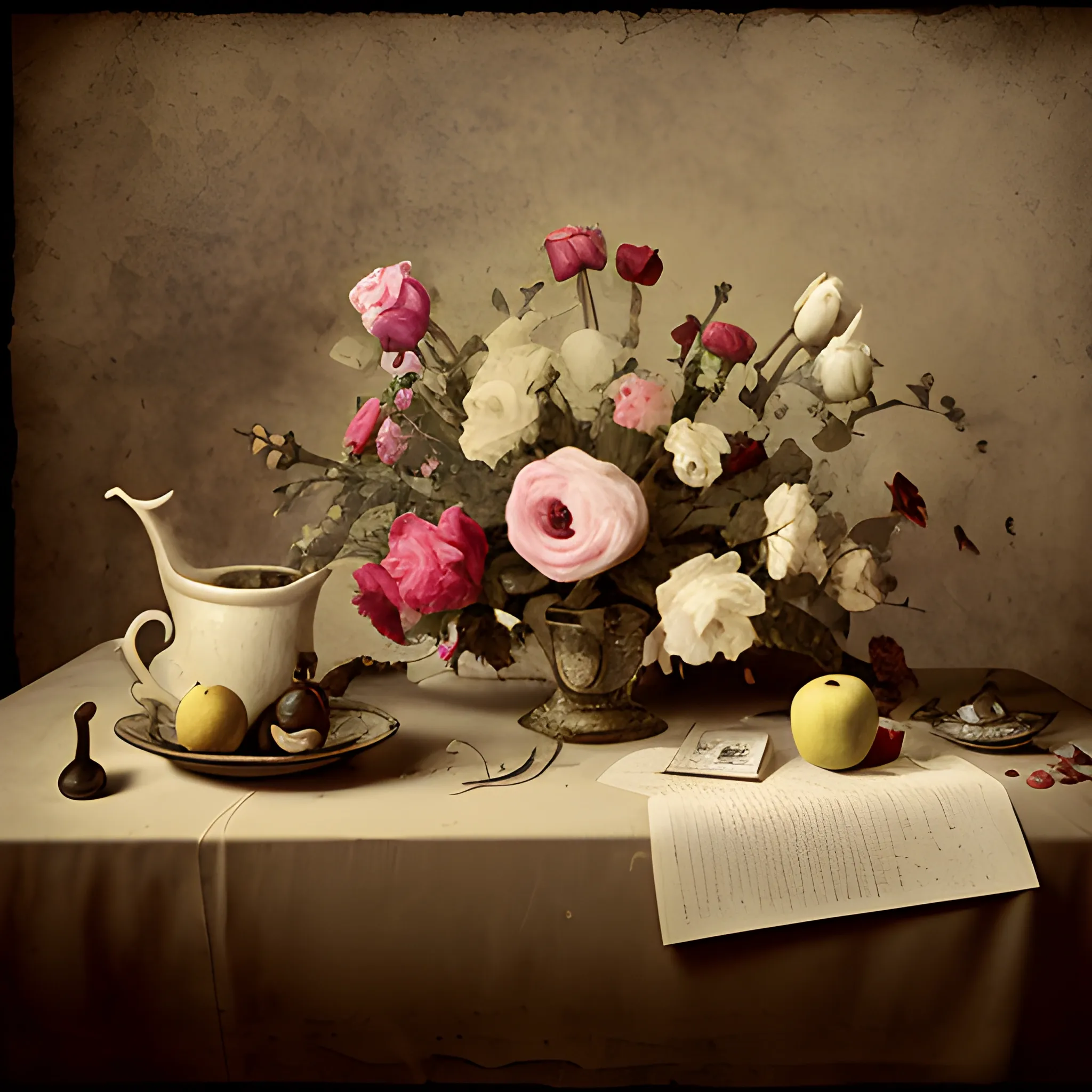 still life explosed, photograph