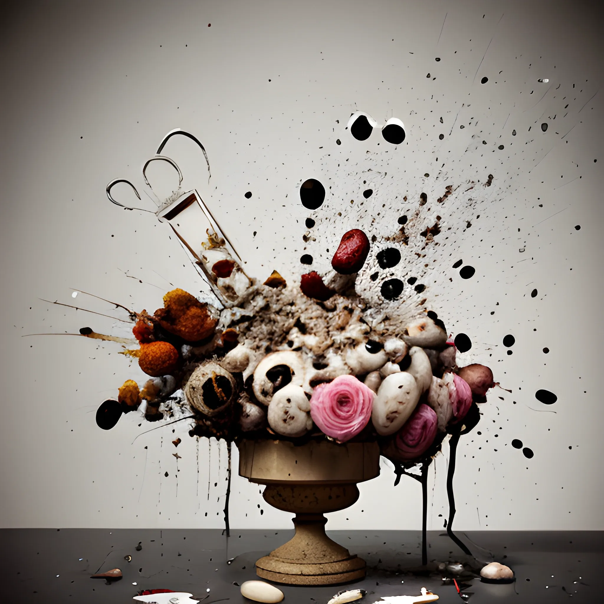 exploded still life, photography