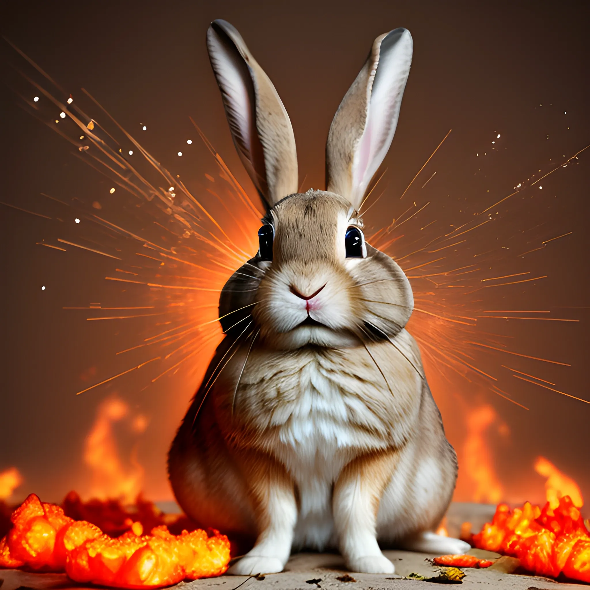 explosed rabbit, photography