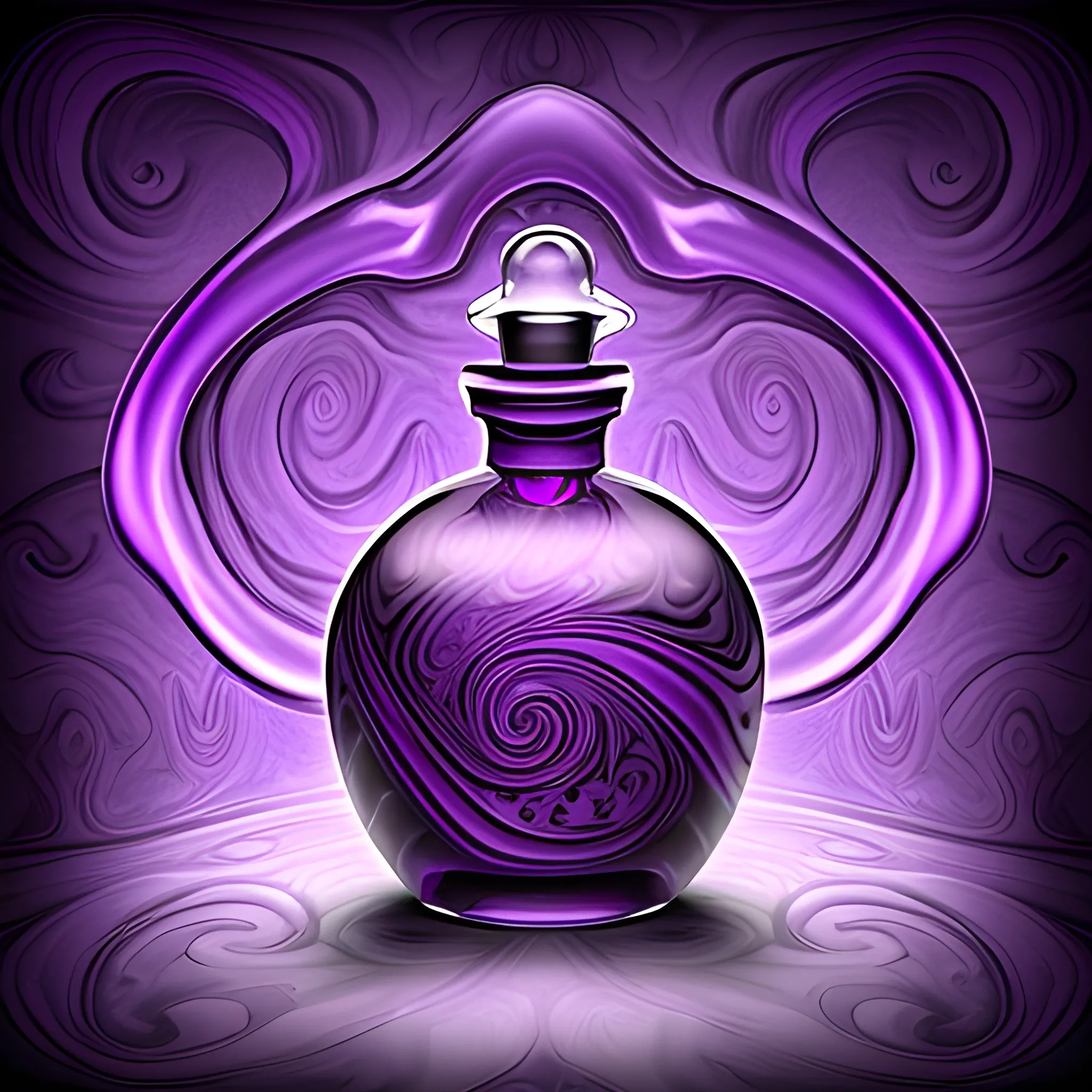 Potion bottle magic mysterious purple DnD mystery swirls MORE MYSTERIOUS purple swirl background

