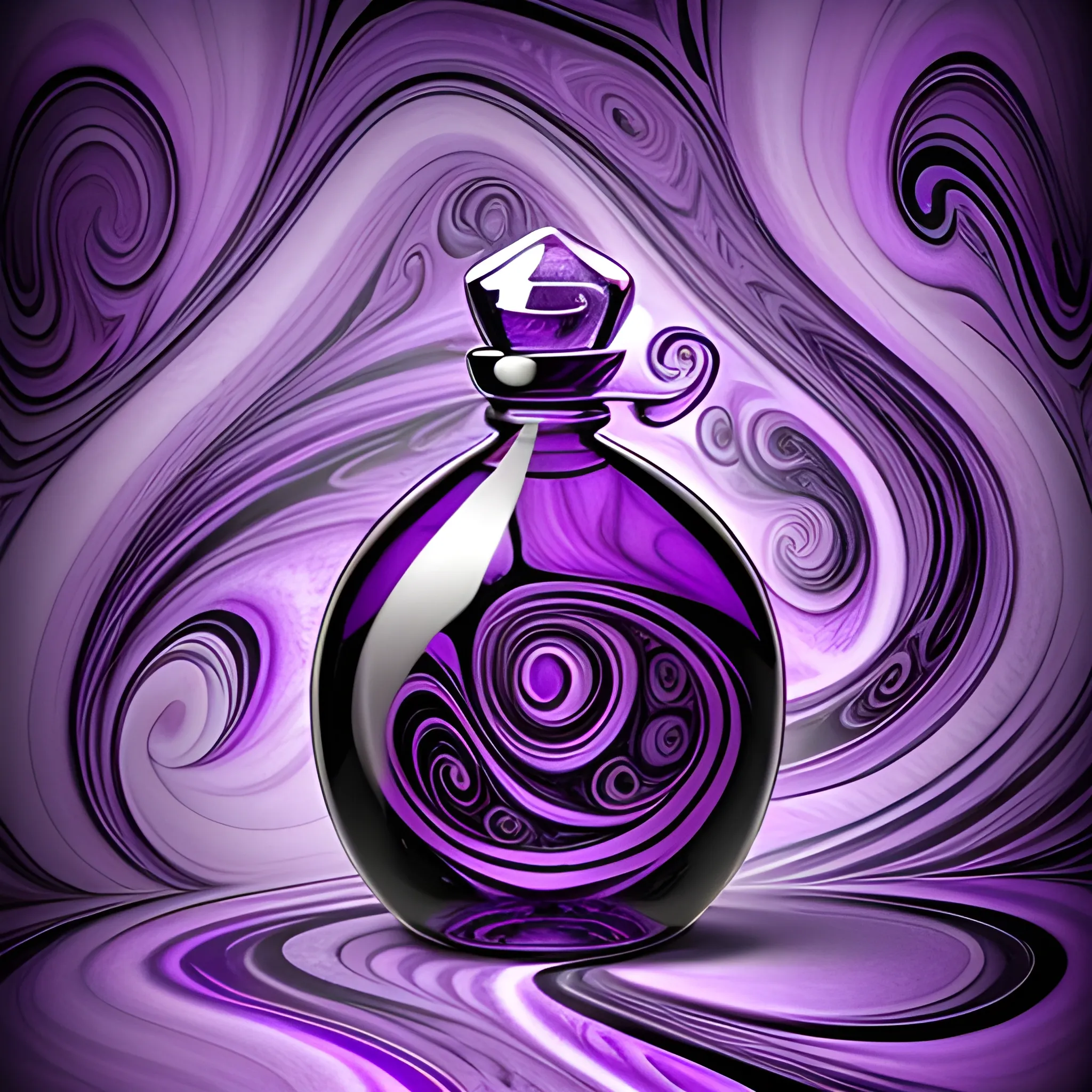 Potion bottle magic mysterious purple DnD mystery swirls MORE MYSTERIOUS purple swirl background crazy backgound


