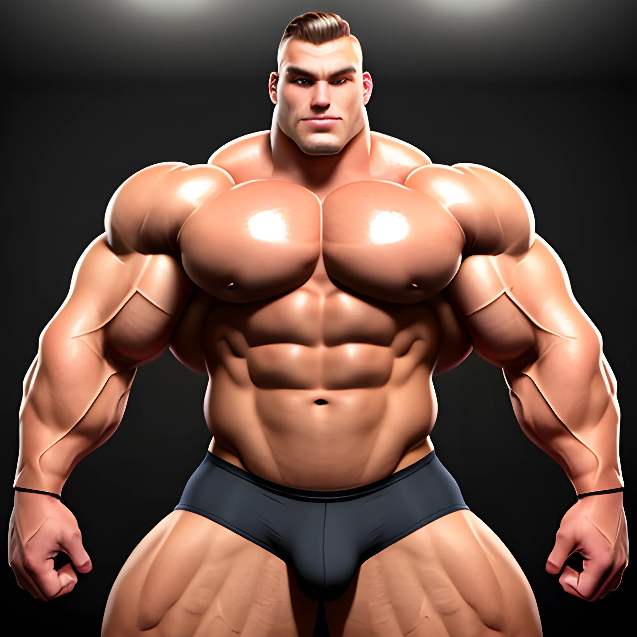 huge beefy bodybuilder man, singlet, big bulge, huge muscle ass, huge round, 3D, teen, underwear man, big package.
