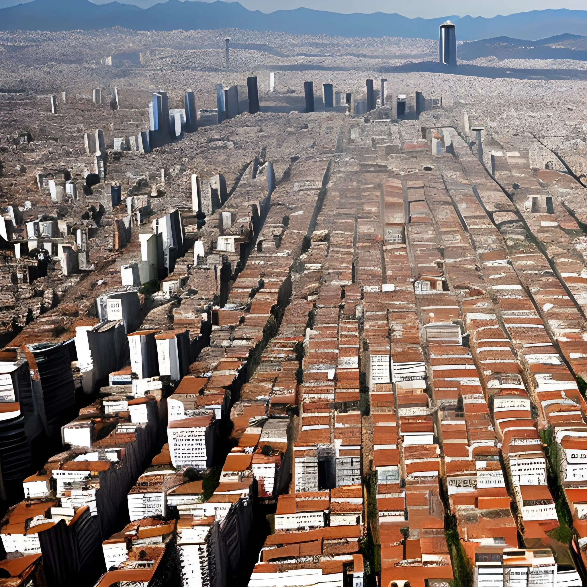 ciudad vista de lejos

