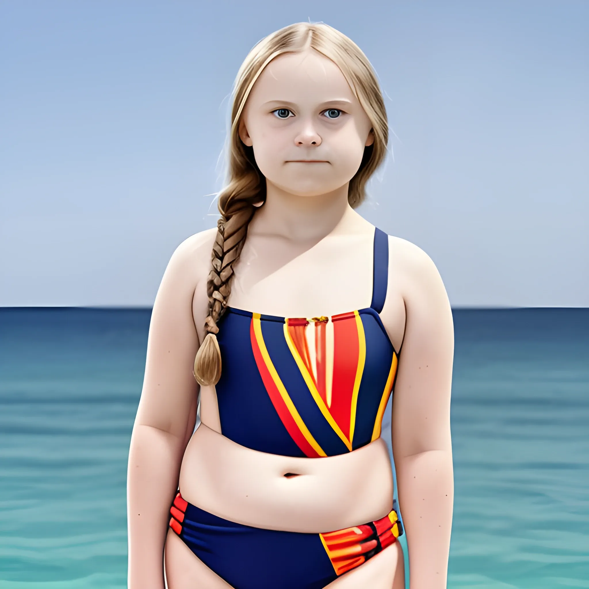 greta thunberg swimwear full body