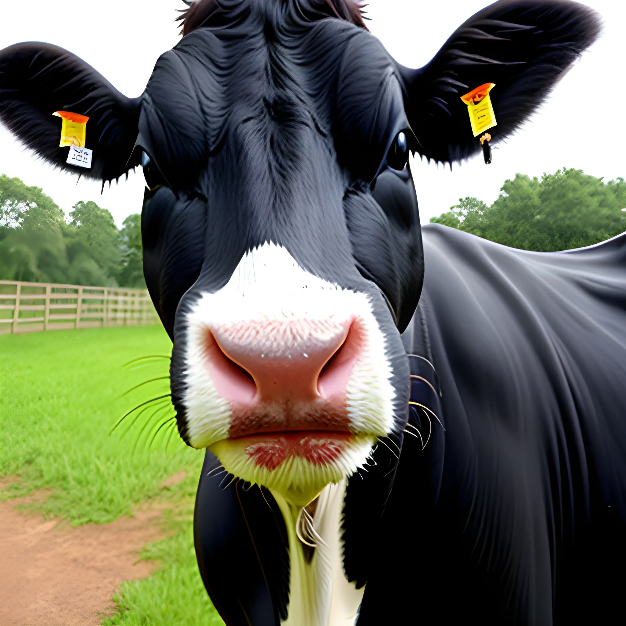 Cow Cats，The nose is black