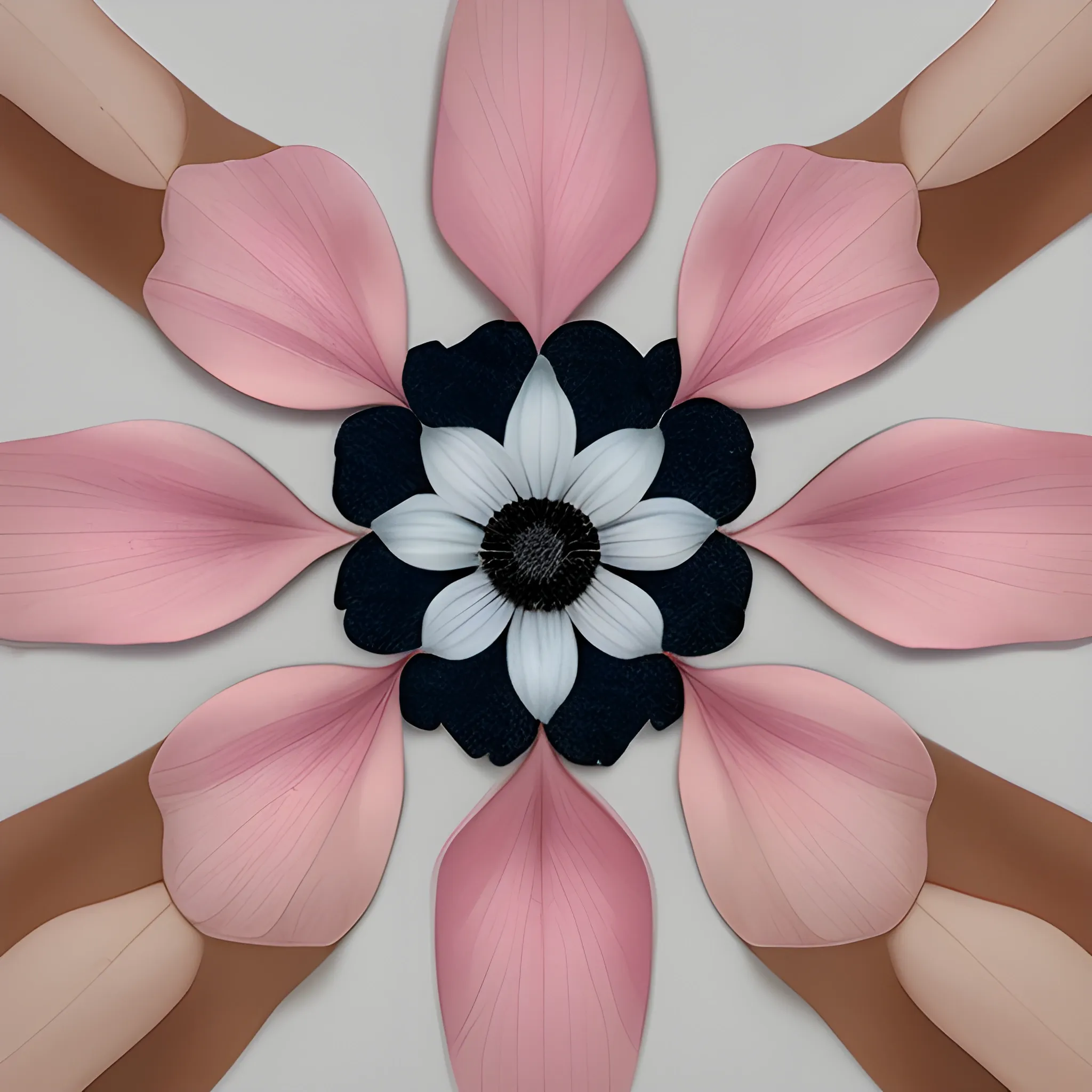 recreate the last but with only 6 petals