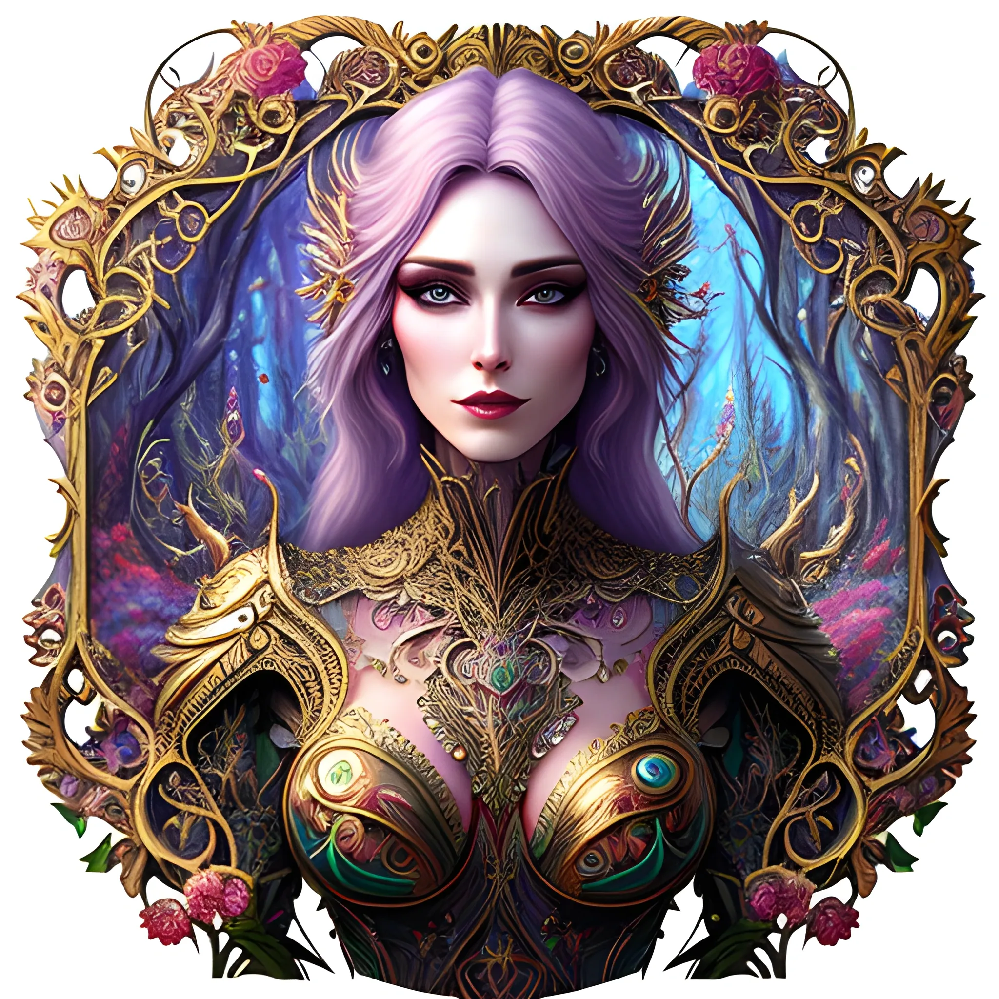 Beautiful girl, concept art, 8k intricate details, fairytale style,, W Trippy, Oil Painting, 3D