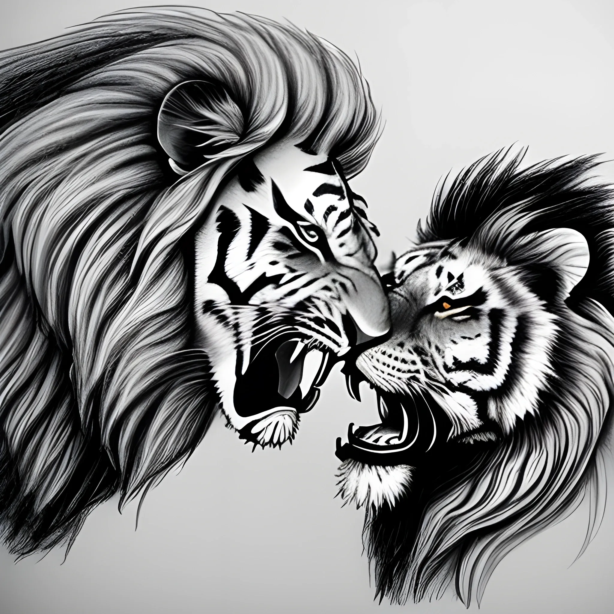 In The Realm Of The Roaring Lion Generative With Ai, Lion, Roar, Wildlife  PNG Transparent Image and Clipart for Free Download