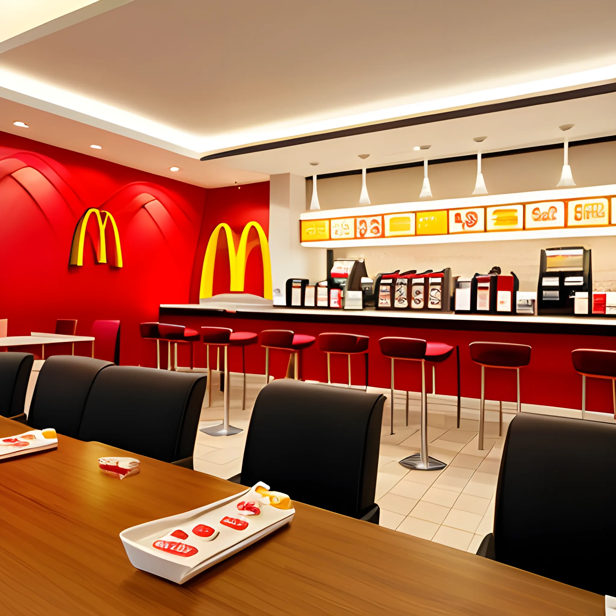 McDonald’s restaurant in spa salon