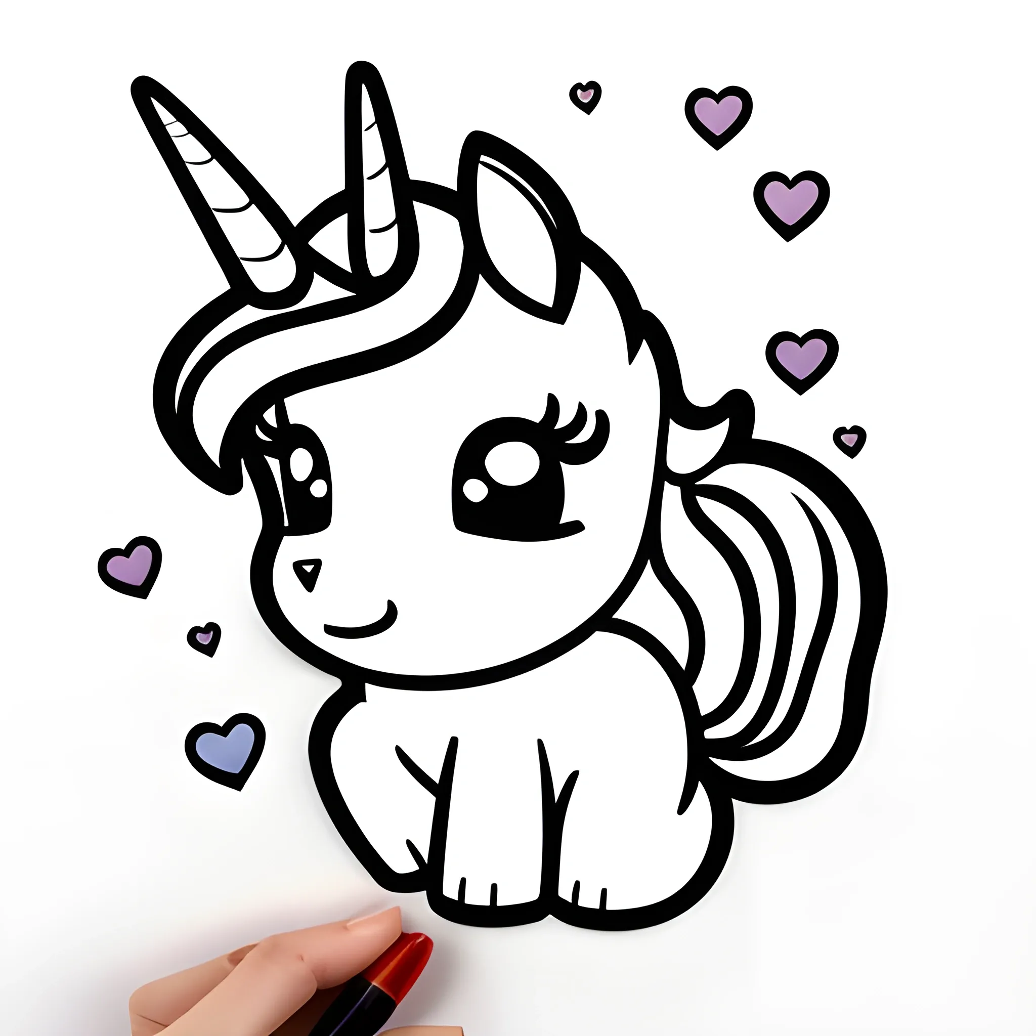Discover 206+ easy sketch of unicorn latest