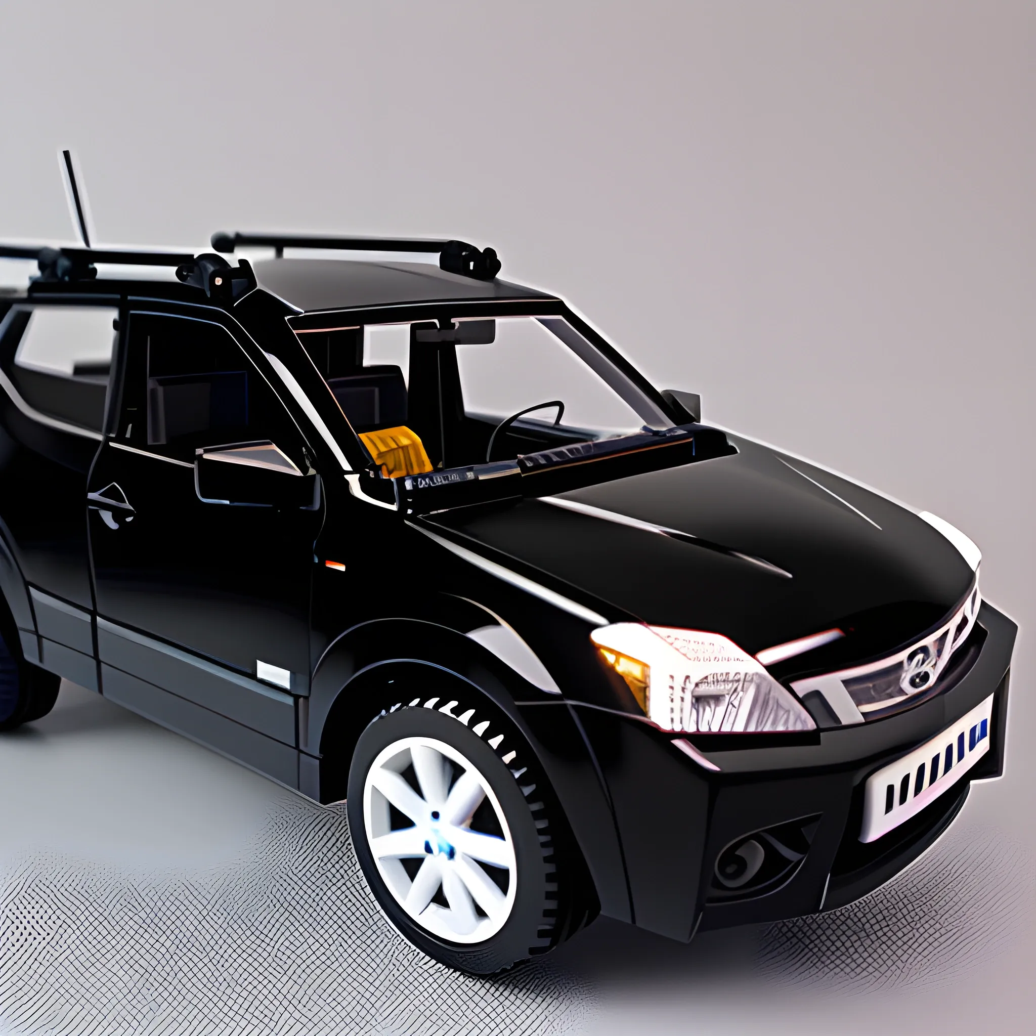 Photo of a lego set of an all black Nissan qashqai 2008 j10 hatchback, product photo, professional

