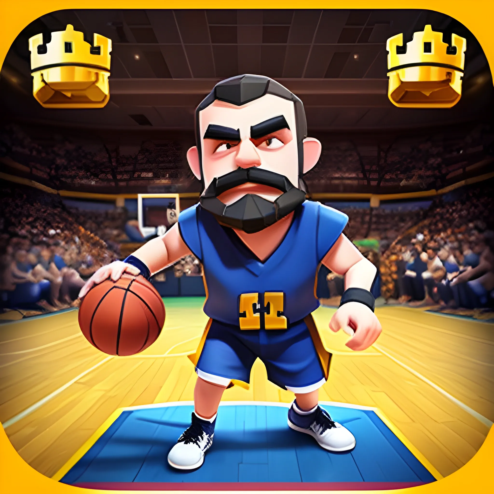 clash royale like character basketball player