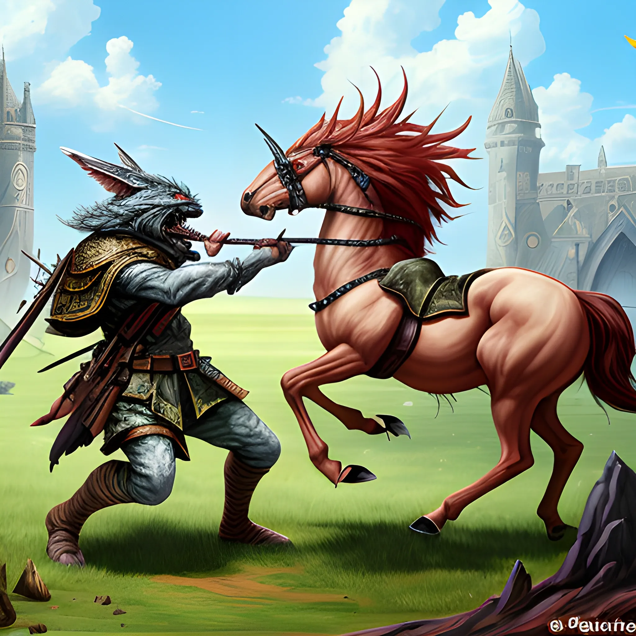 war between fantasy animals