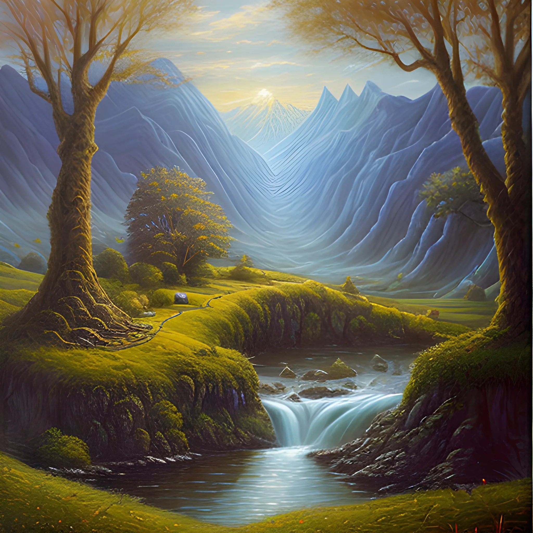 beorning, middle earth, Oil Painting