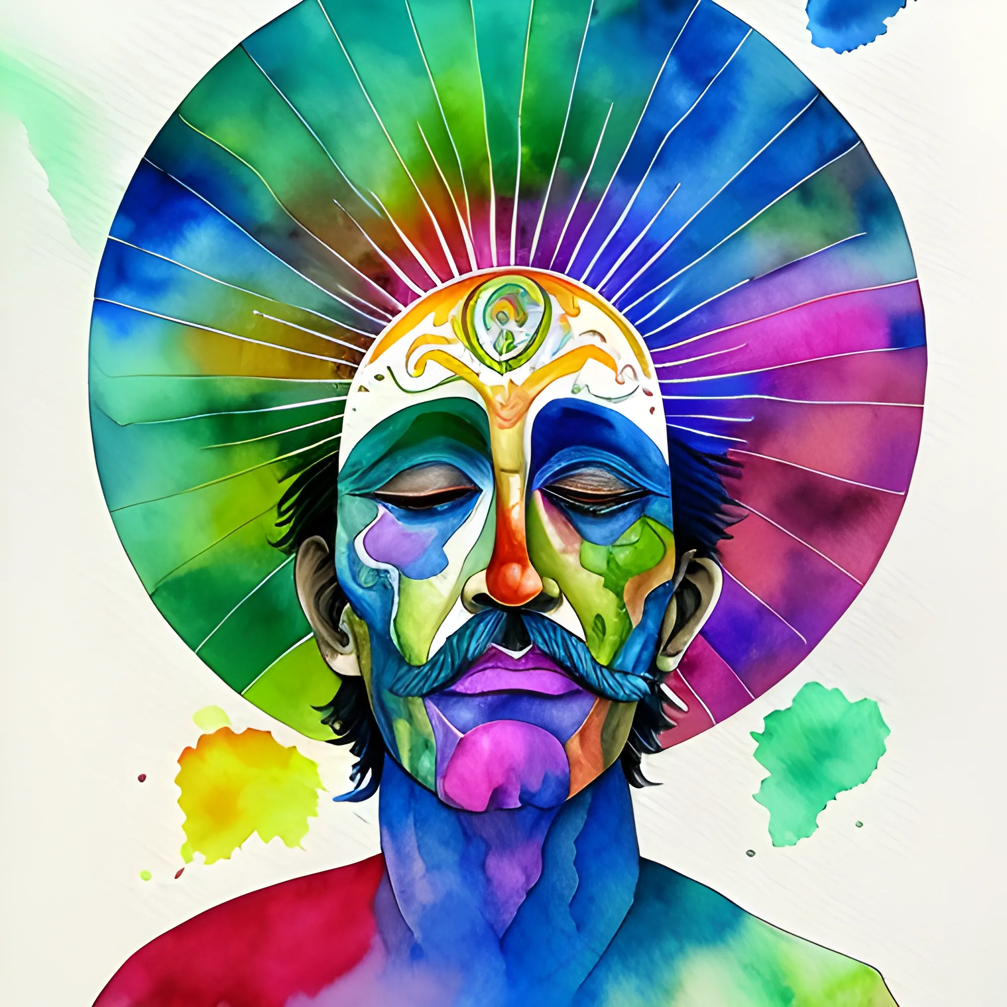 dios, arriba, visions, Trippy, Water Color